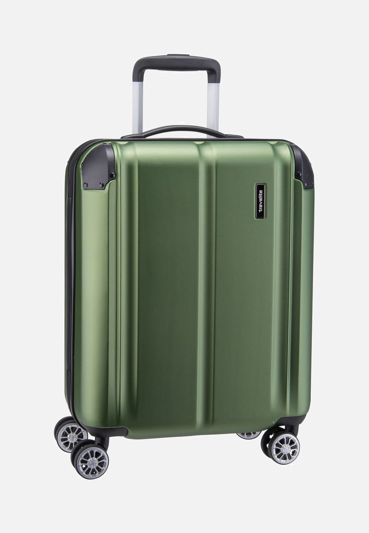 travelite City 4-Rad Trolley S Grün Koffer