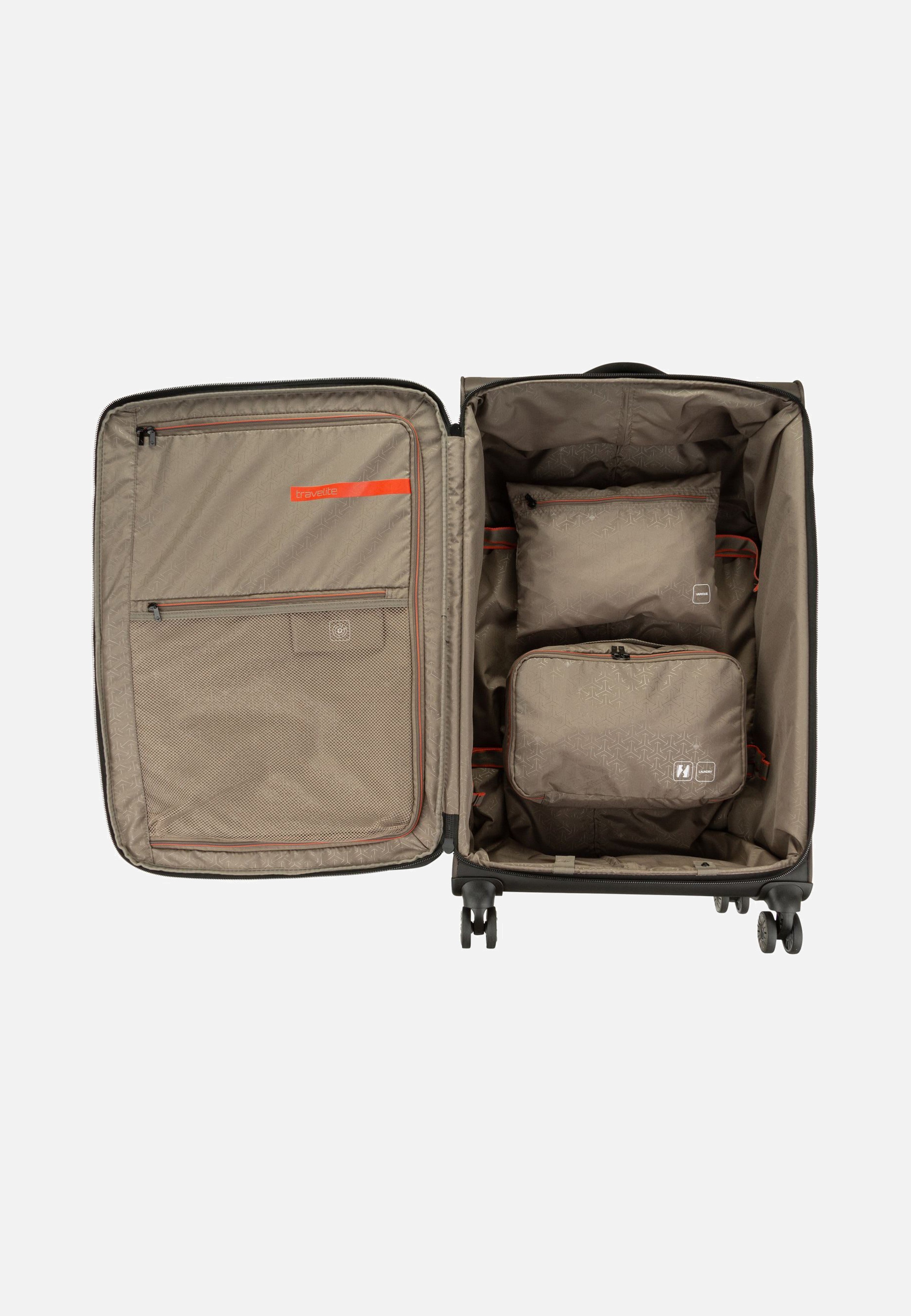 travelite Crosslite 4w Trolley L Oliv Koffer