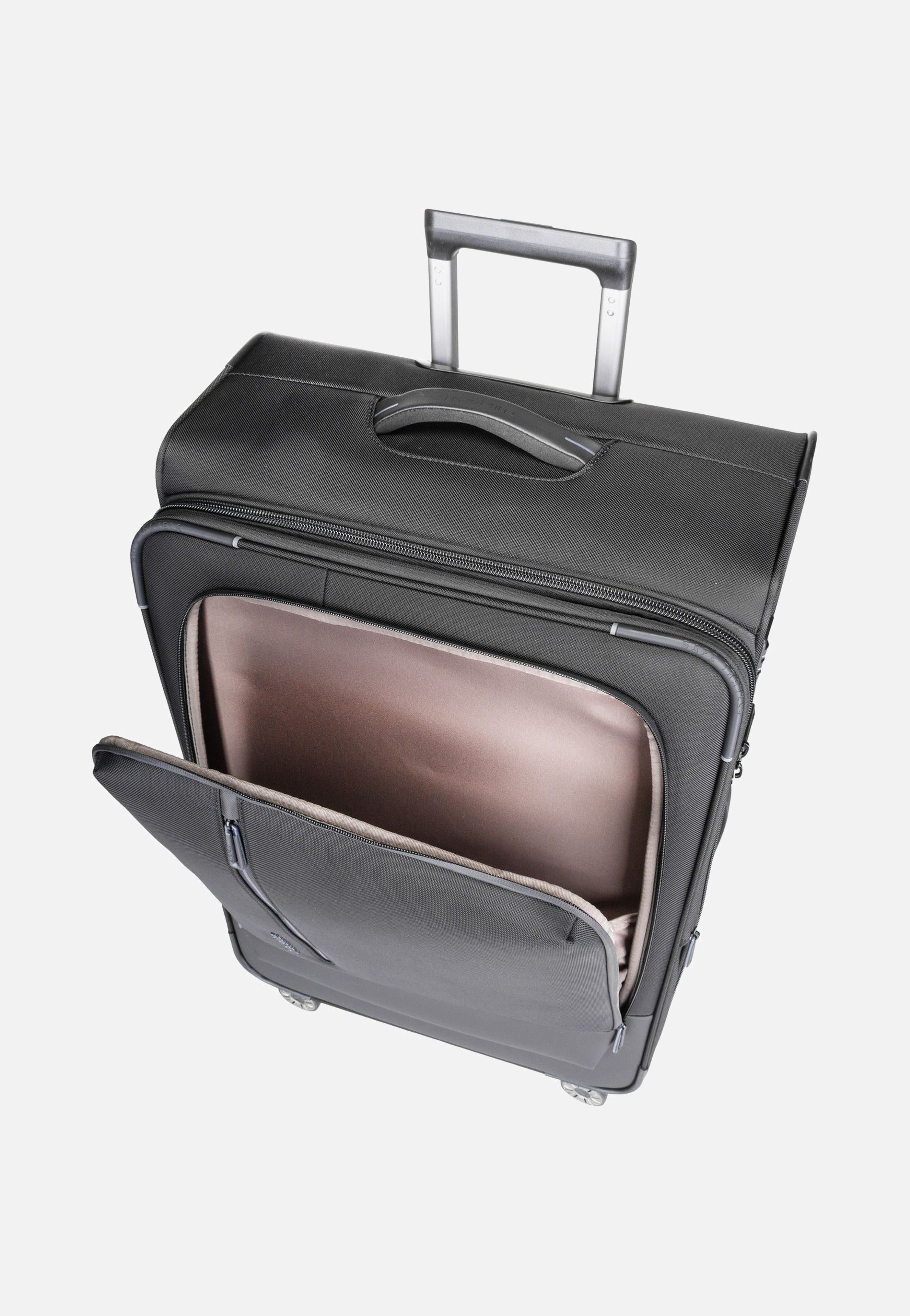 travelite Crosslite 4w Trolley L Schwarz Koffer