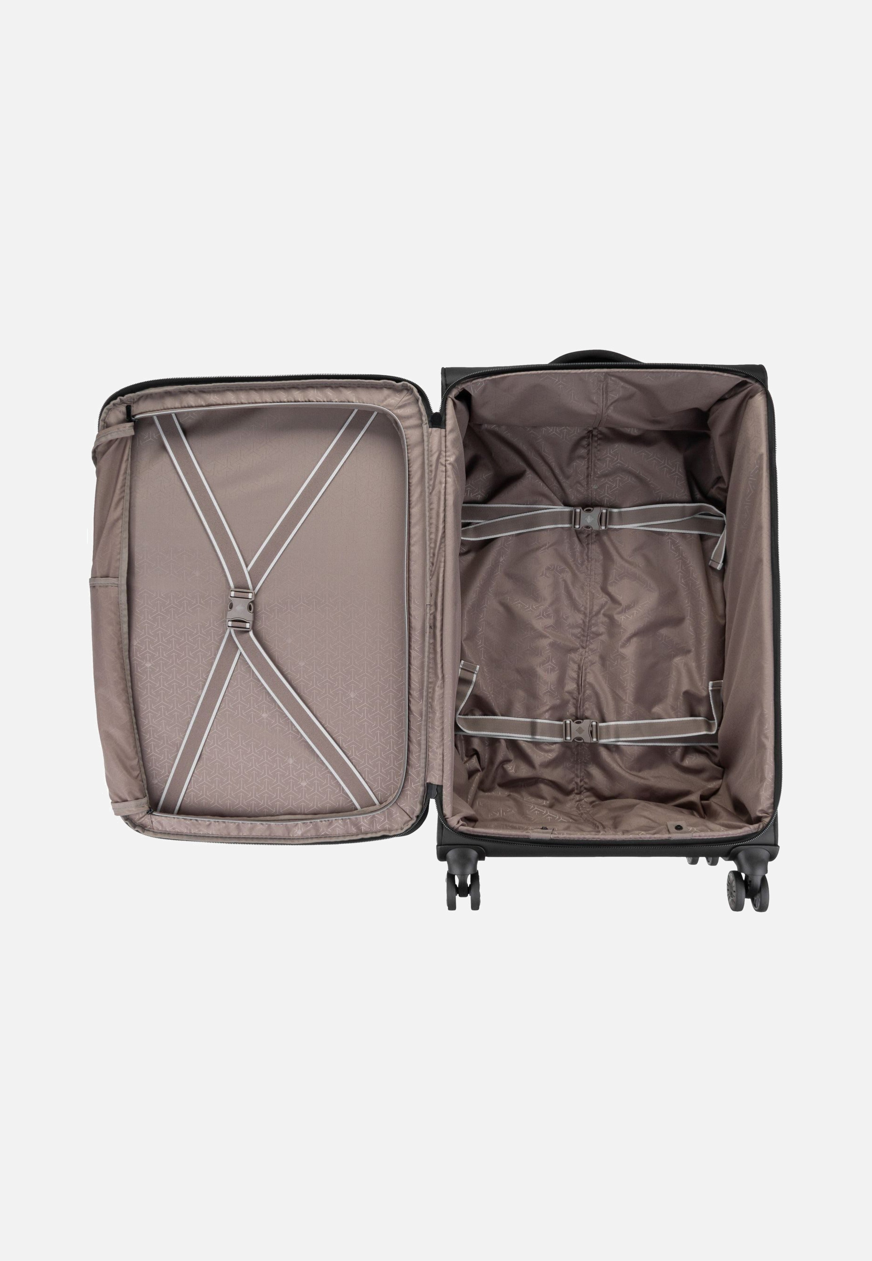 travelite Crosslite 4w Trolley L Schwarz Koffer
