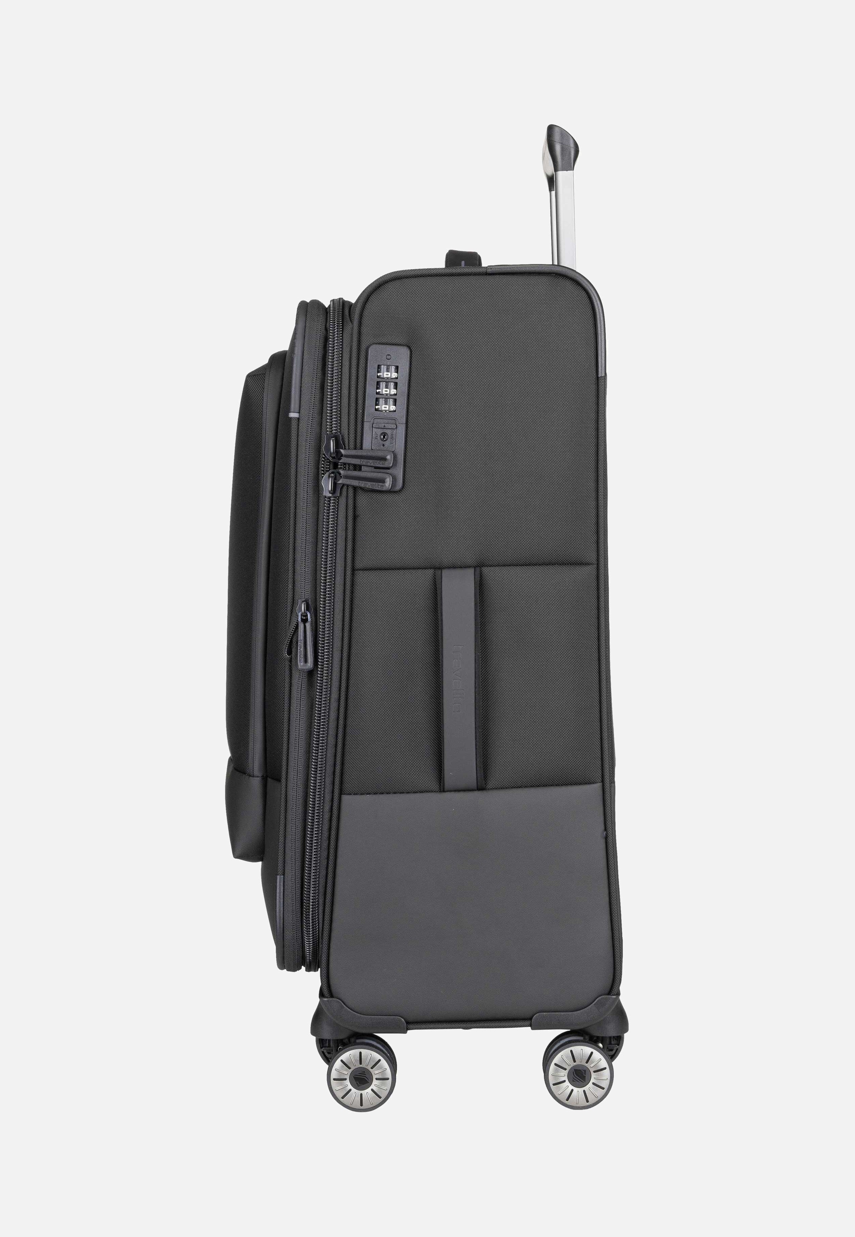 travelite Crosslite 4w Trolley M Schwarz Koffer