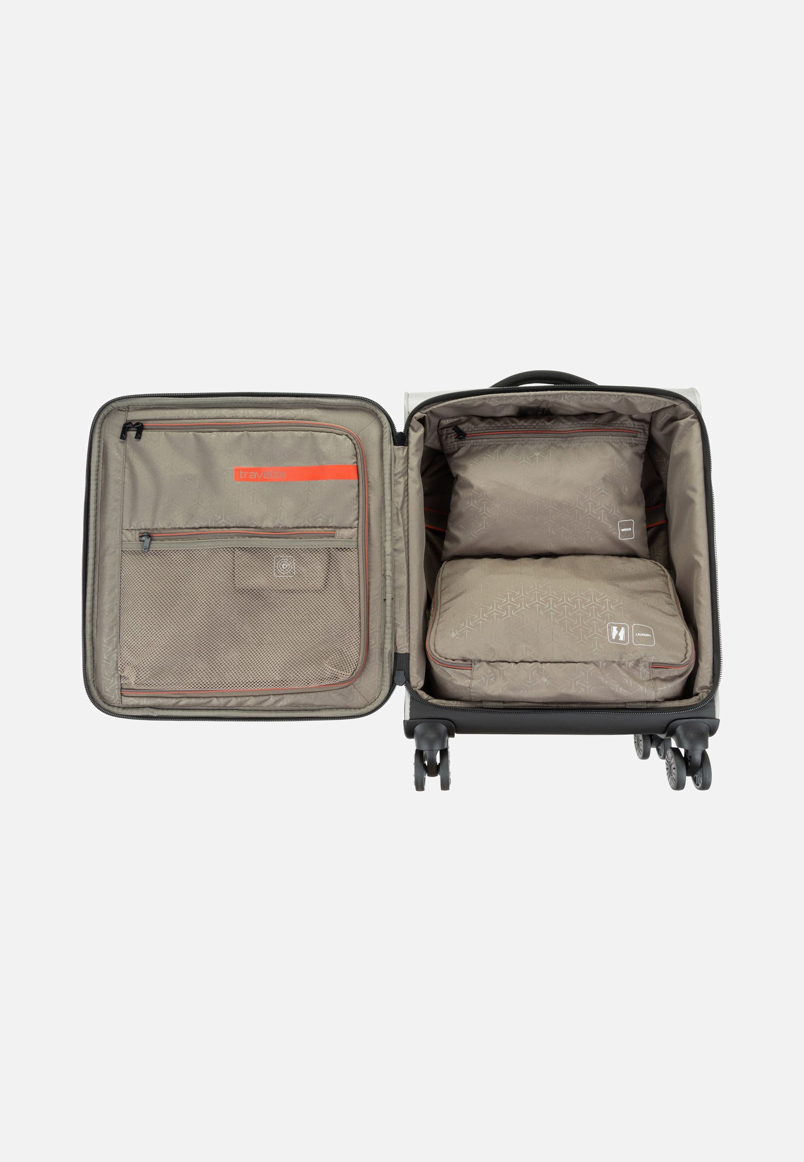 travelite Crosslite 4w Trolley S Natur Koffer