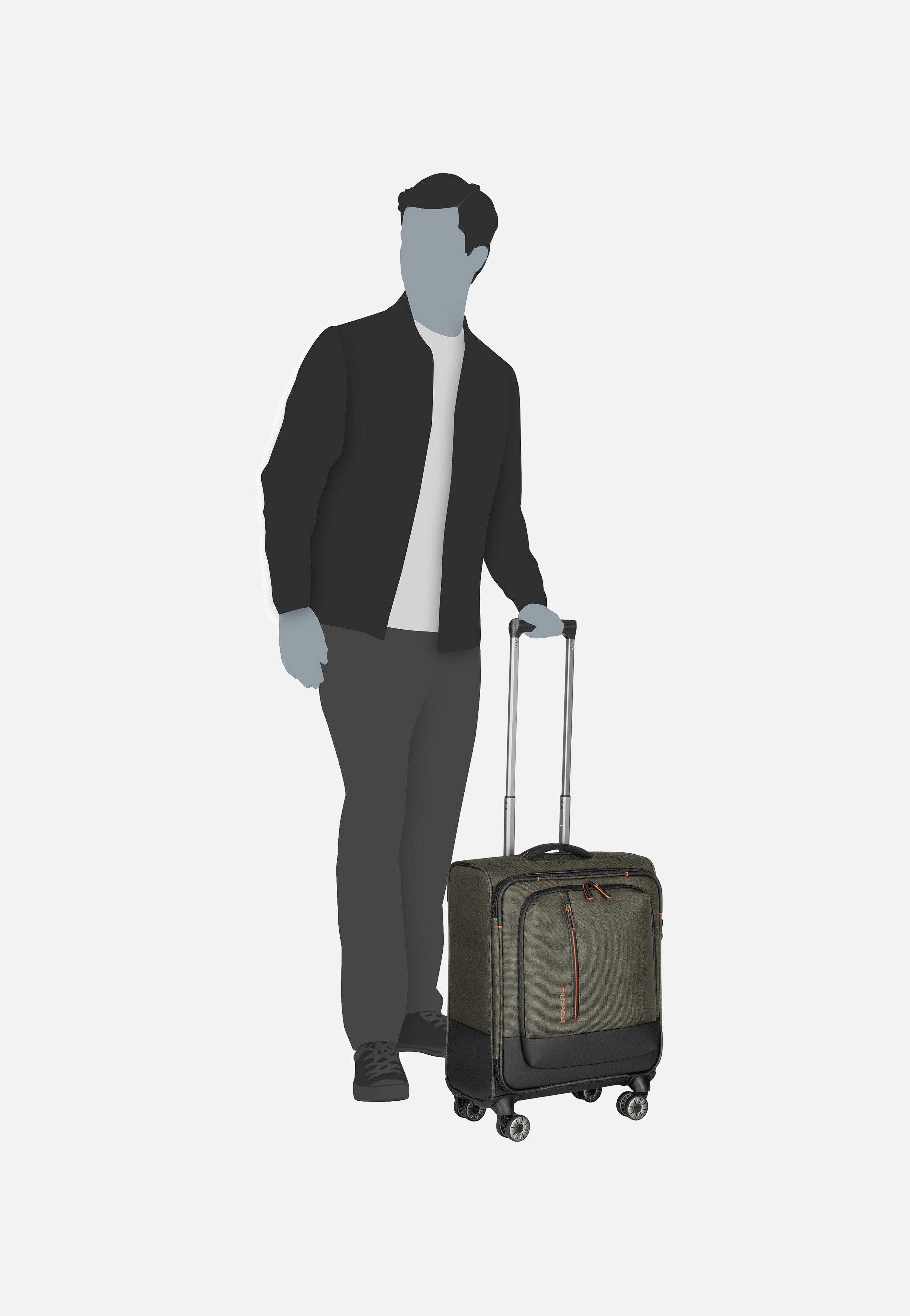 travelite Crosslite 4w Trolley S Oliv Koffer