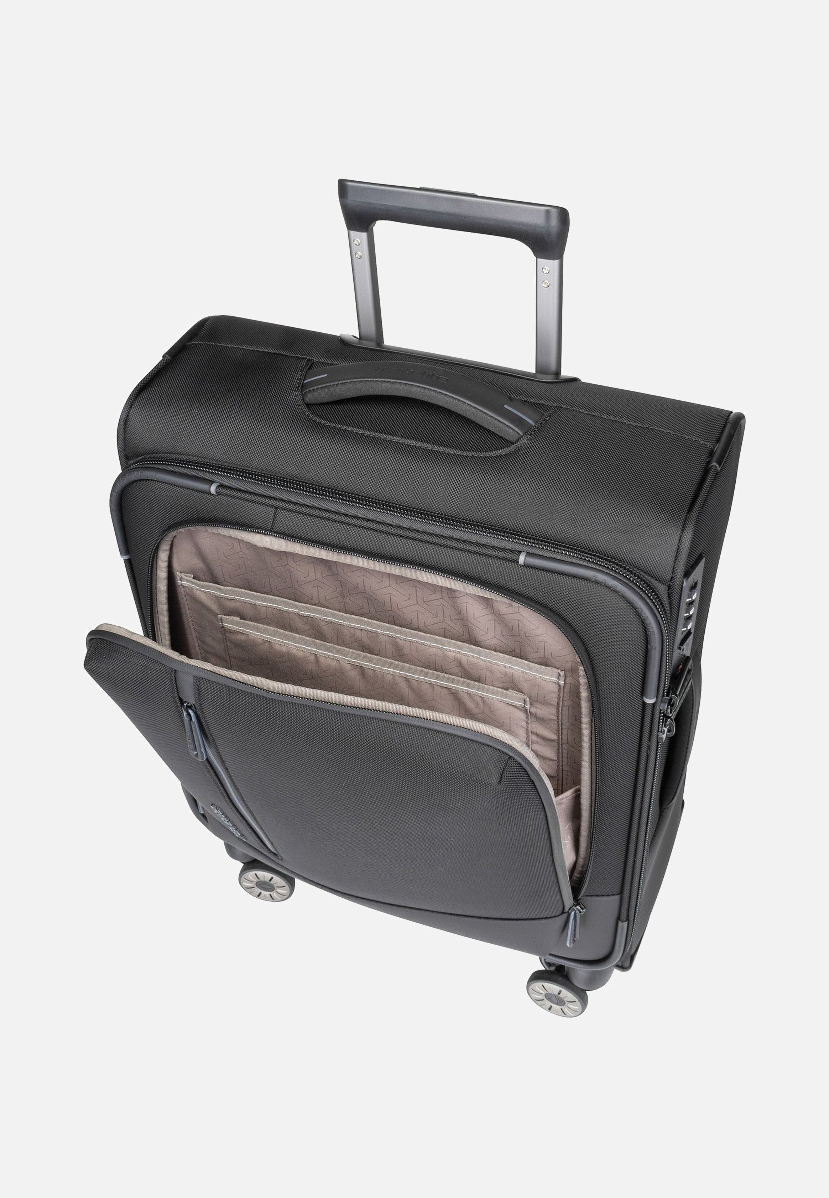 travelite Crosslite 4w Trolley S Schwarz Koffer
