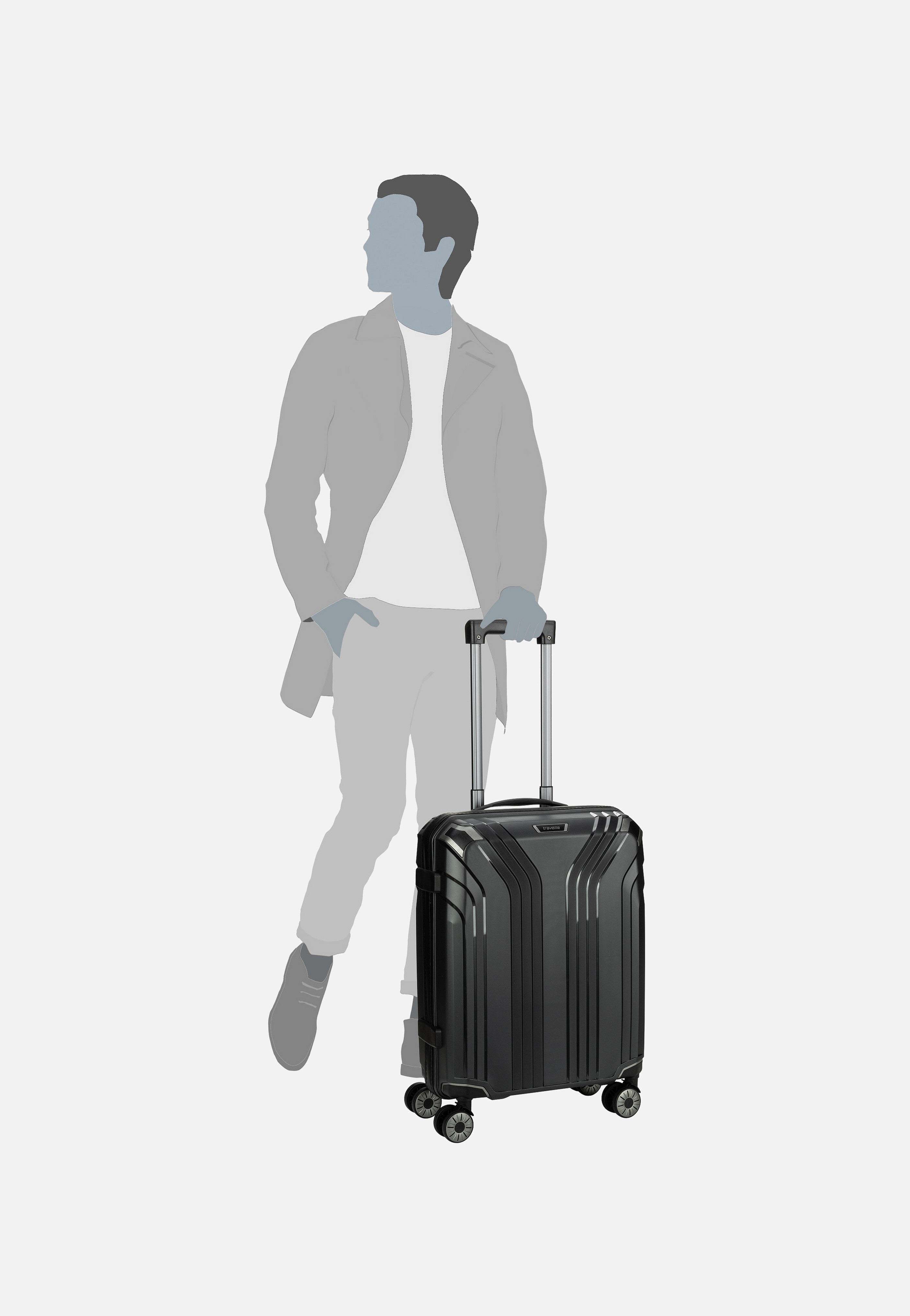 travelite Elvaa 4w Trolley S Schwarz Koffer