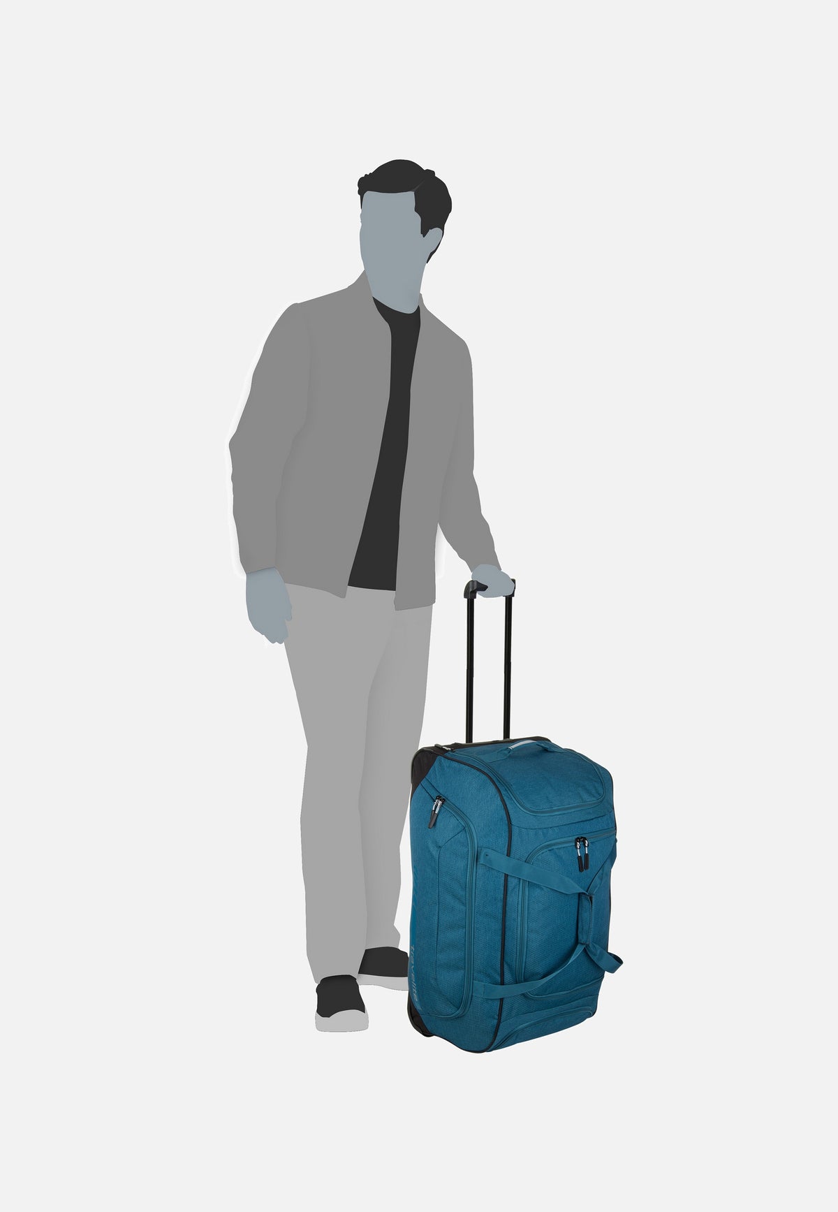 travelite Kick Off XL Rosé Reisetasche mit Rollen