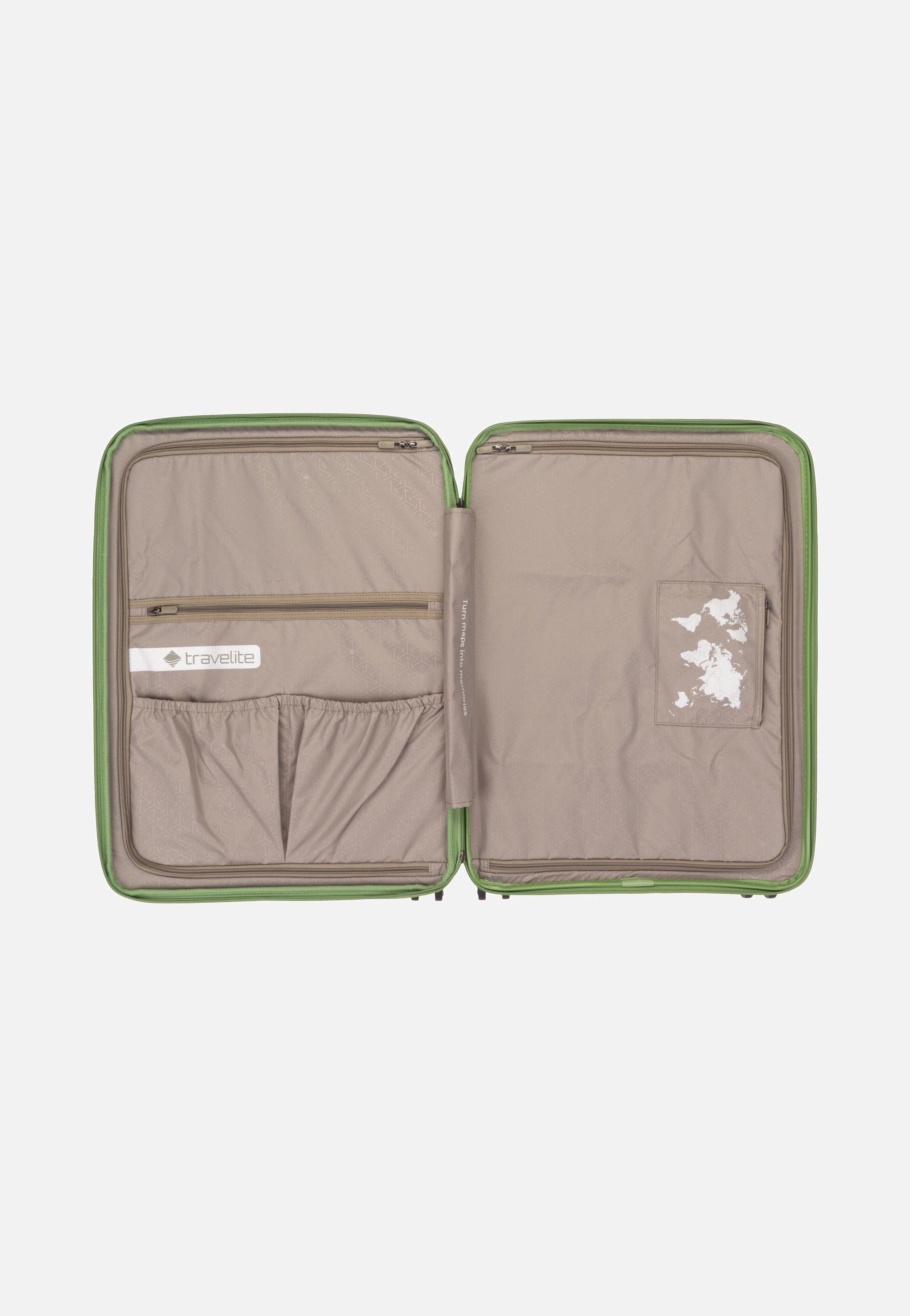 travelite Mooby 4w Trolley M Grün Koffer