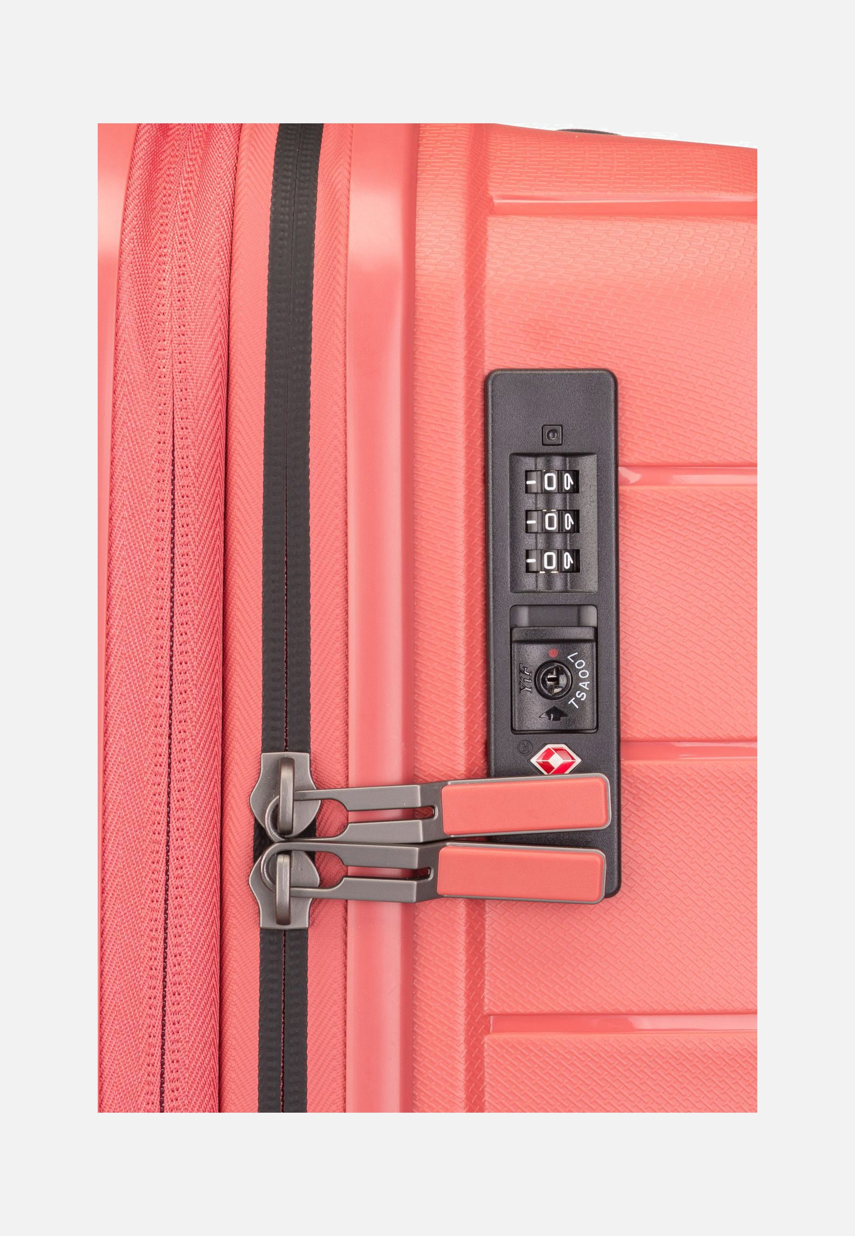 travelite Mooby 4w Trolley M Rot Koffer