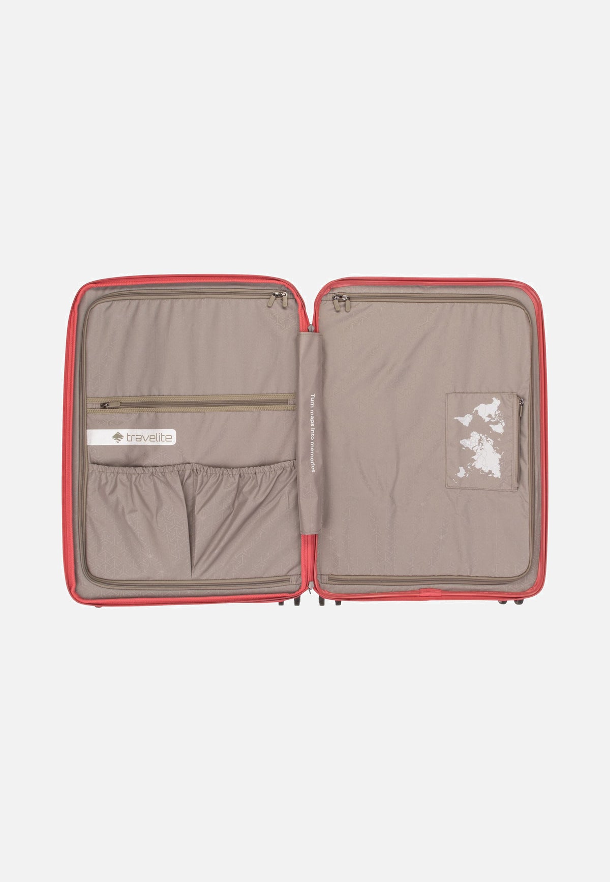 travelite Mooby 4w Trolley M Rot Koffer