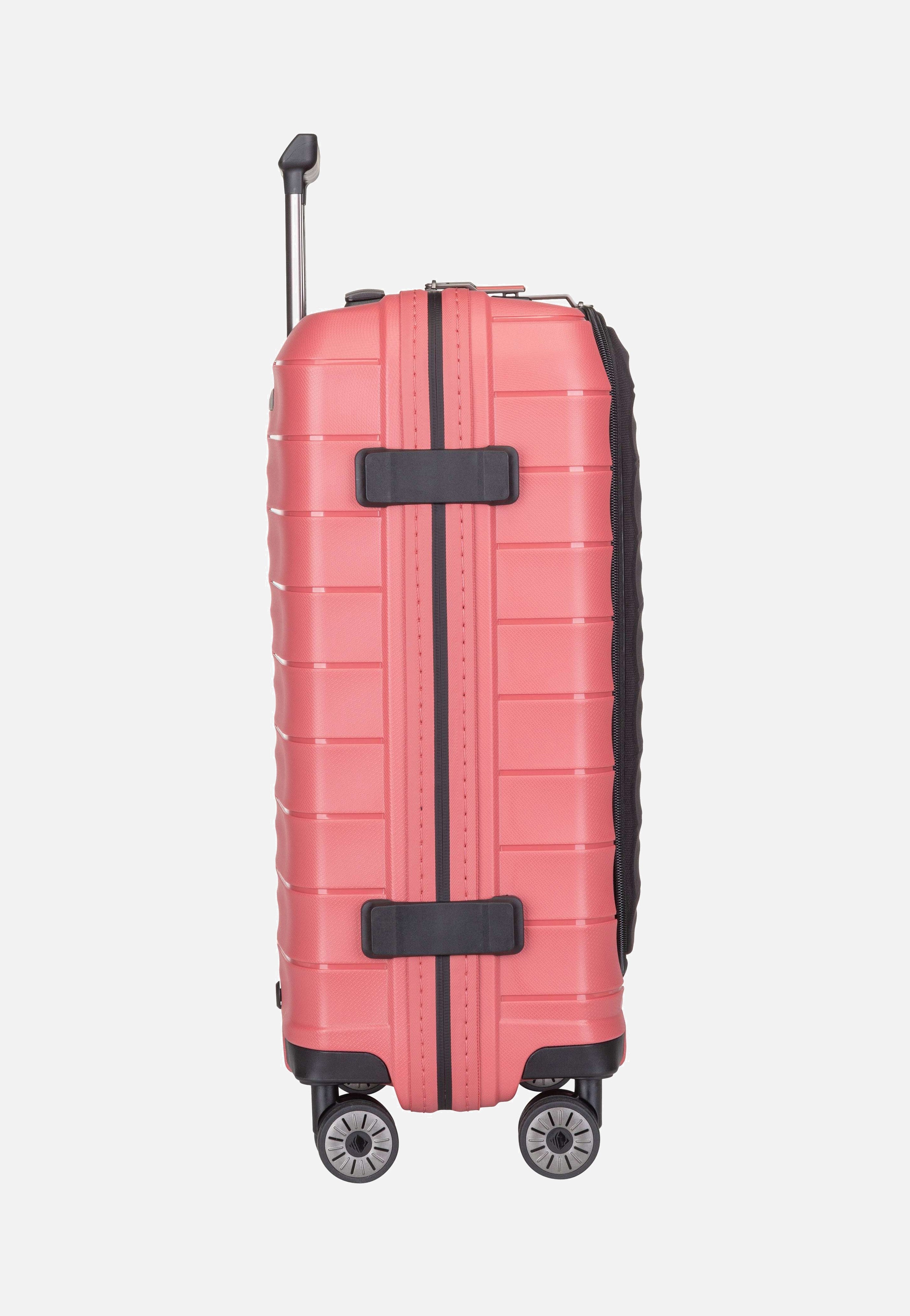 travelite Mooby 4w Trolley S Front Pocket Rot Koffer