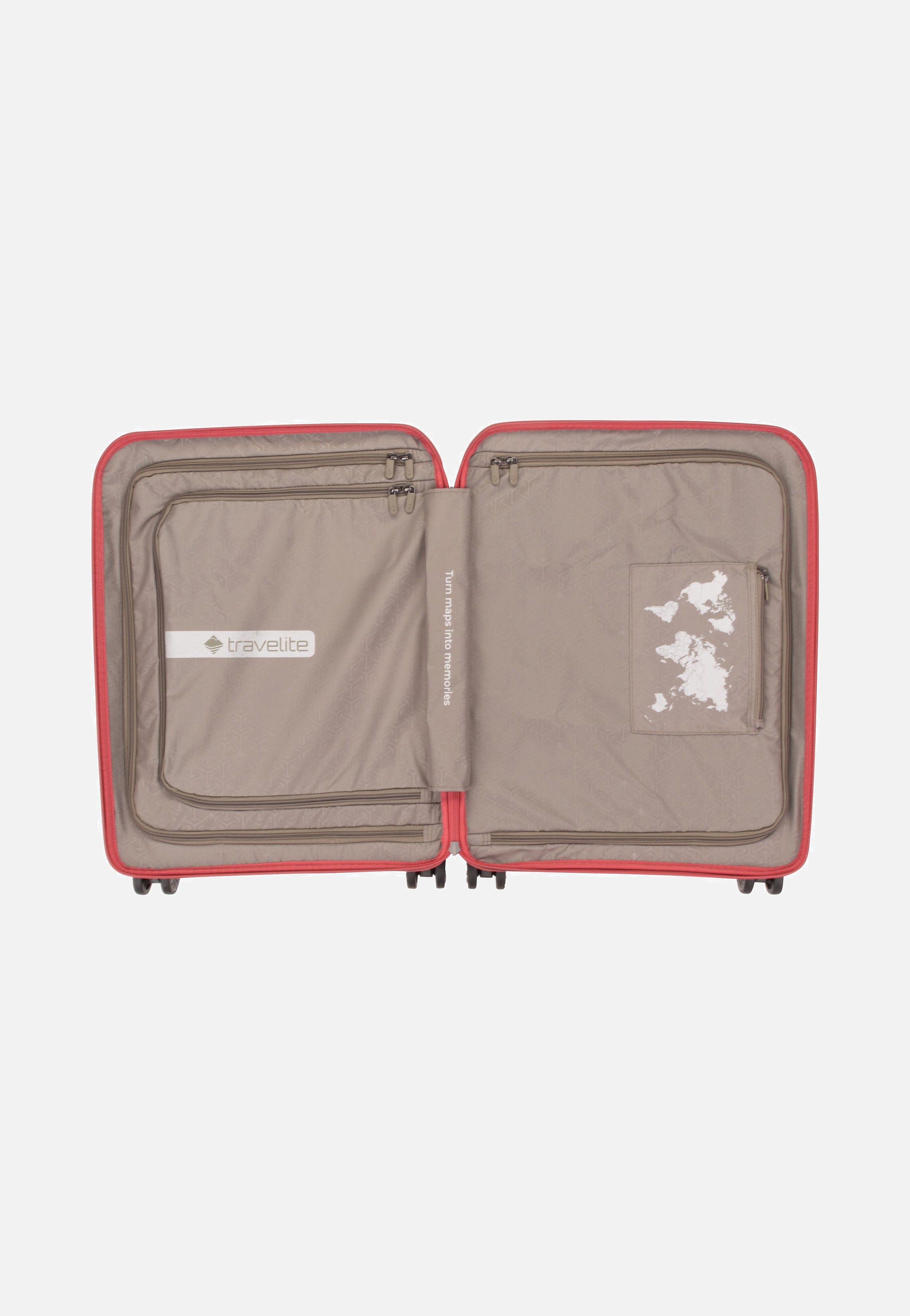 travelite Mooby 4w Trolley S Rot Koffer