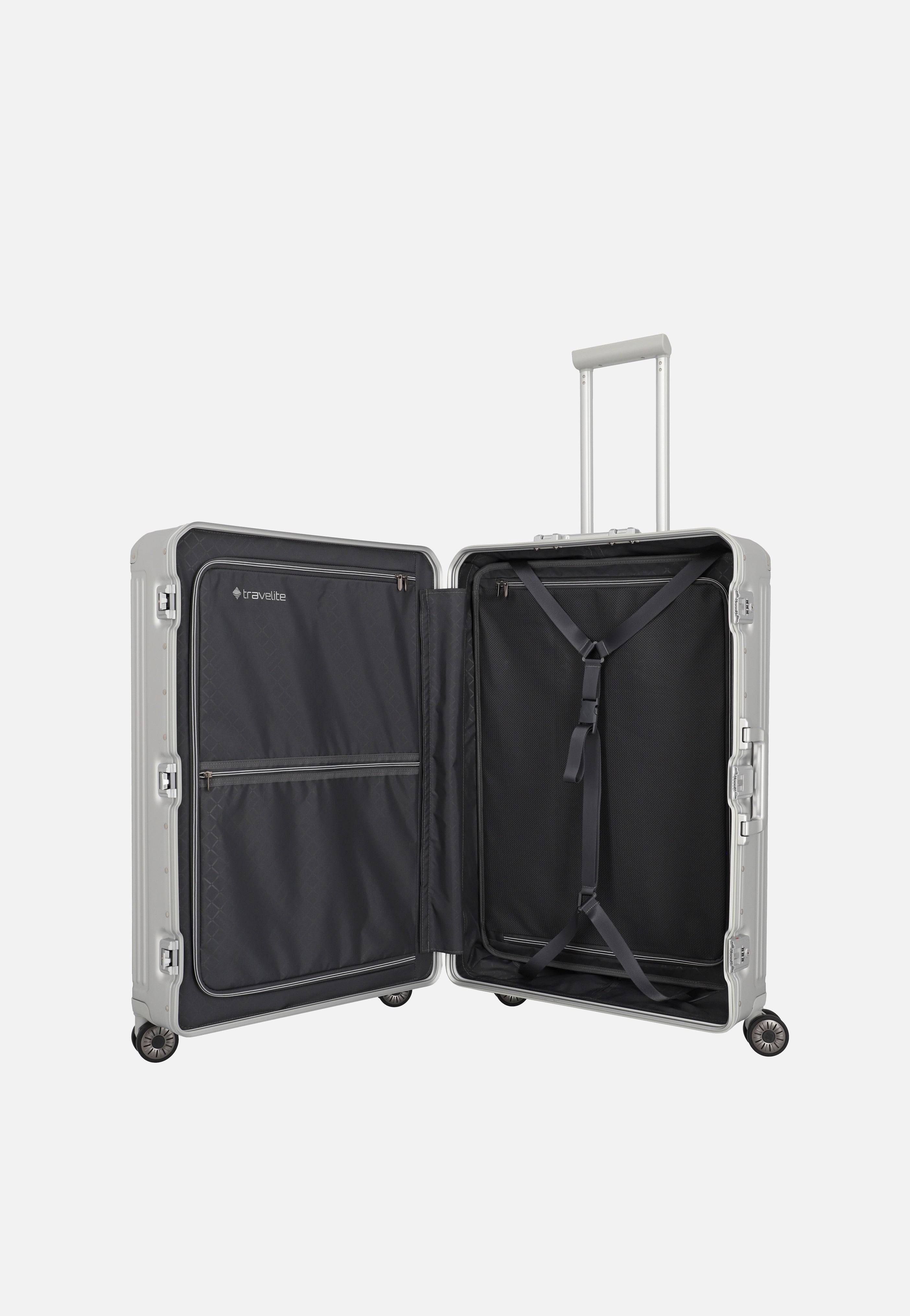travelite Next 4w Trolley L Silber Koffer