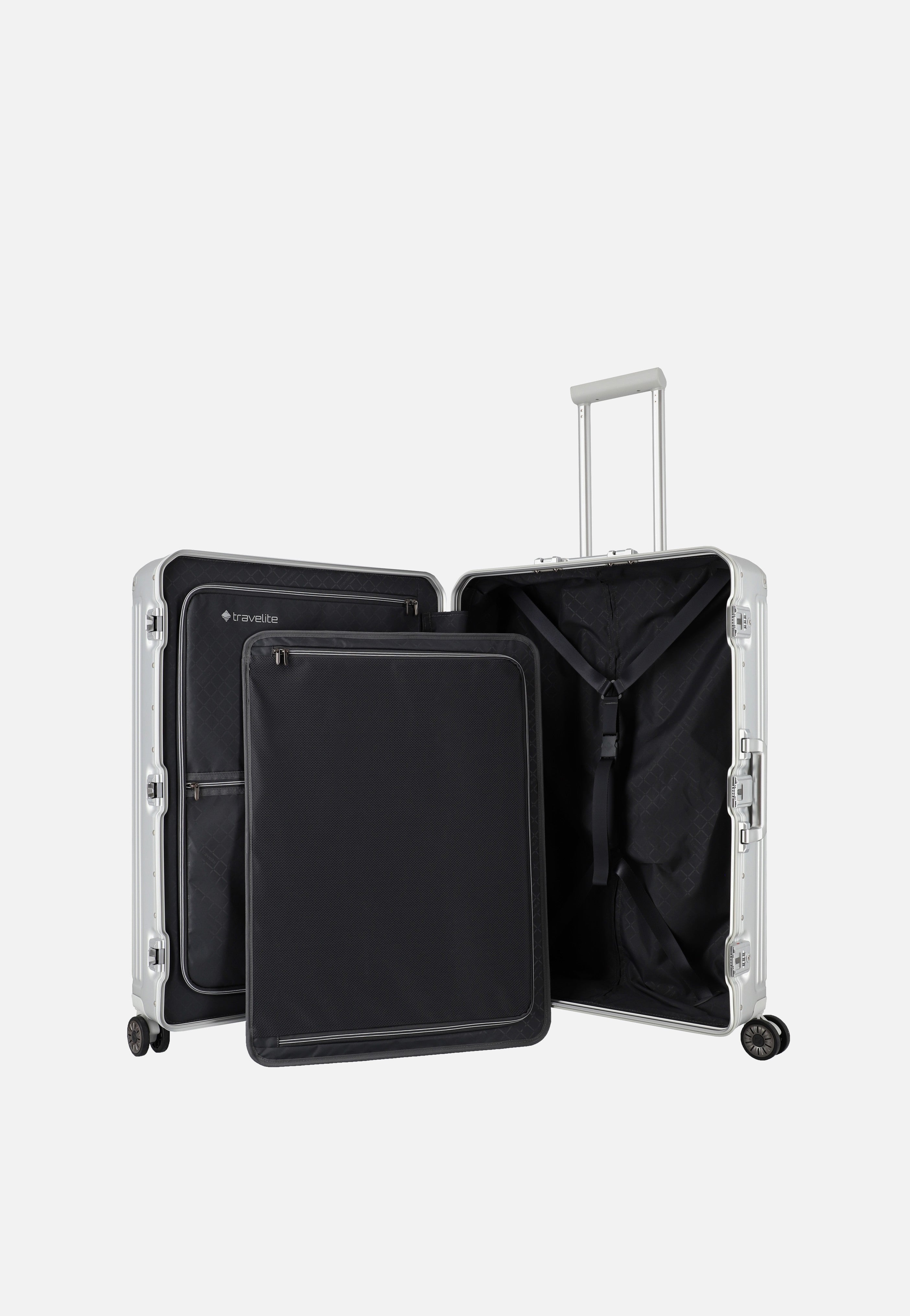 travelite Next 4w Trolley L Silber Koffer