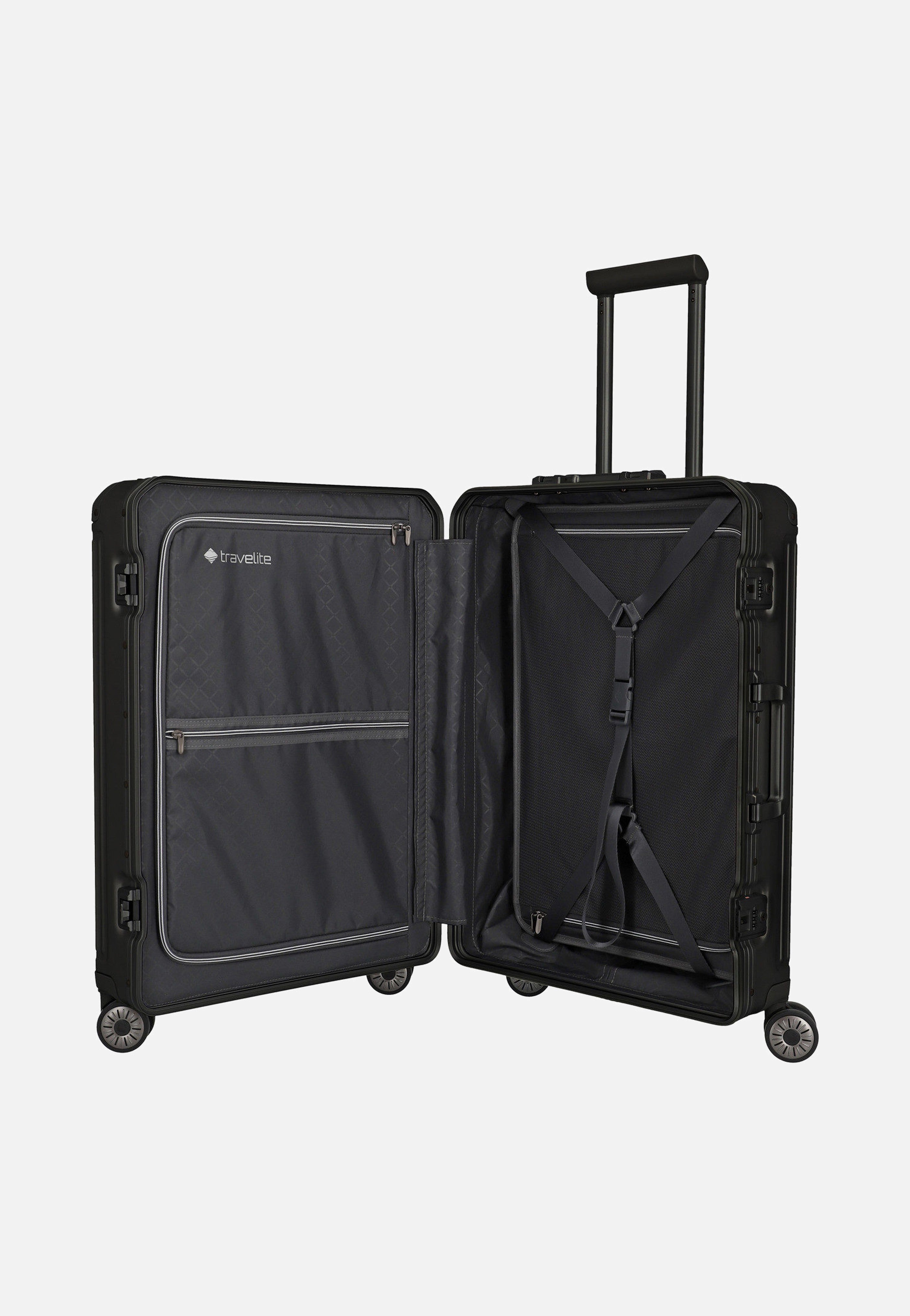 travelite Next 4w Trolley M Schwarz Koffer