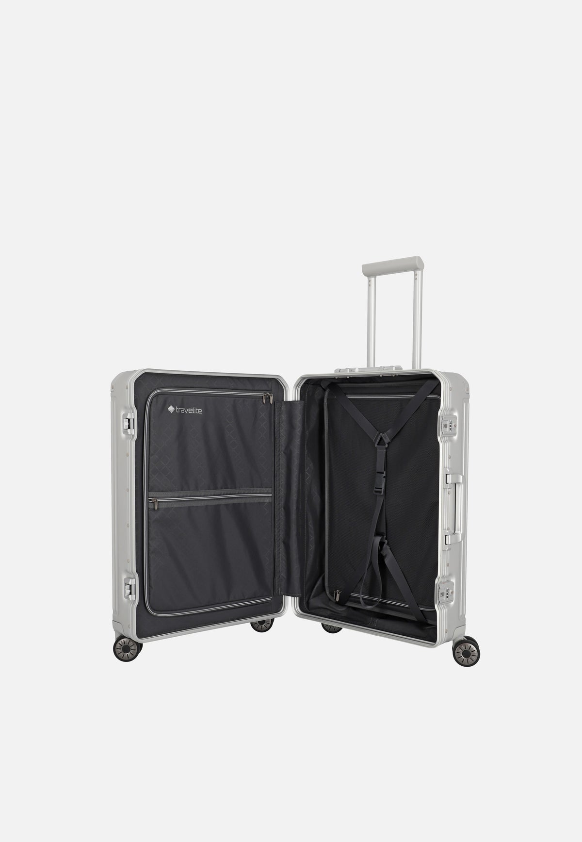 travelite Next 4w Trolley M Silber Koffer