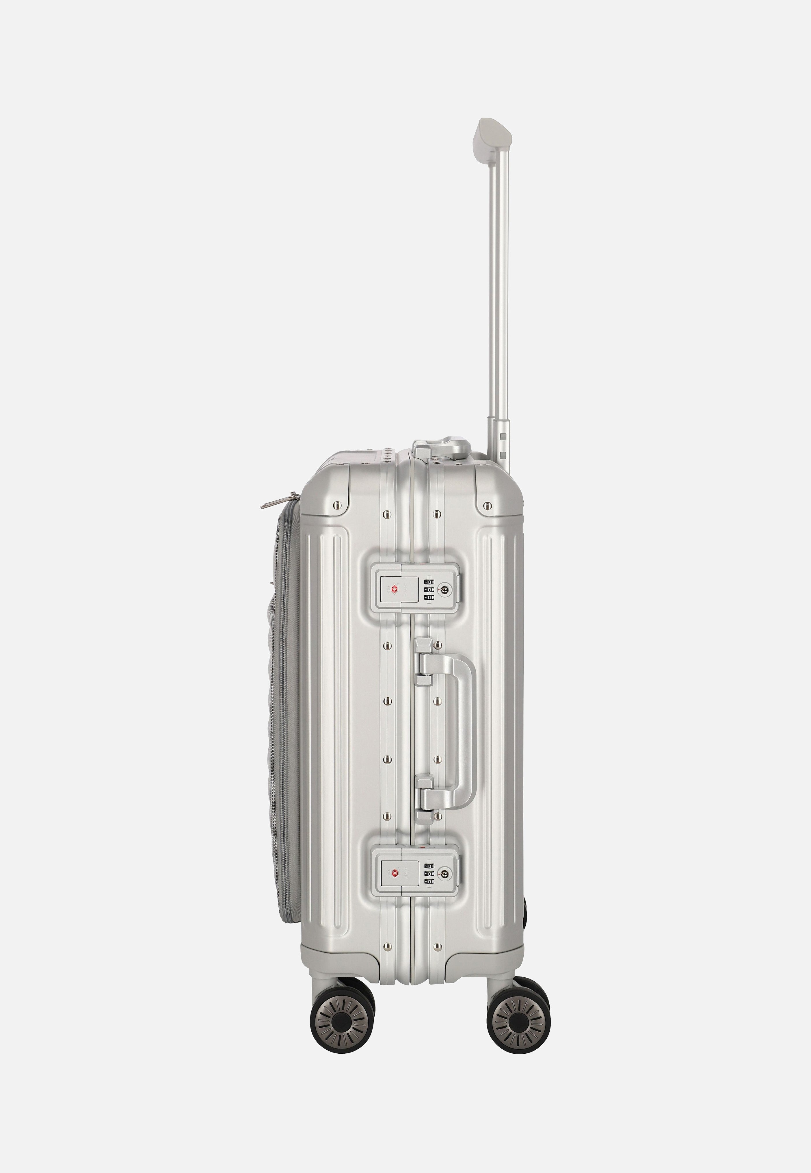 travelite Next 4w Trolley S+ Silber Koffer