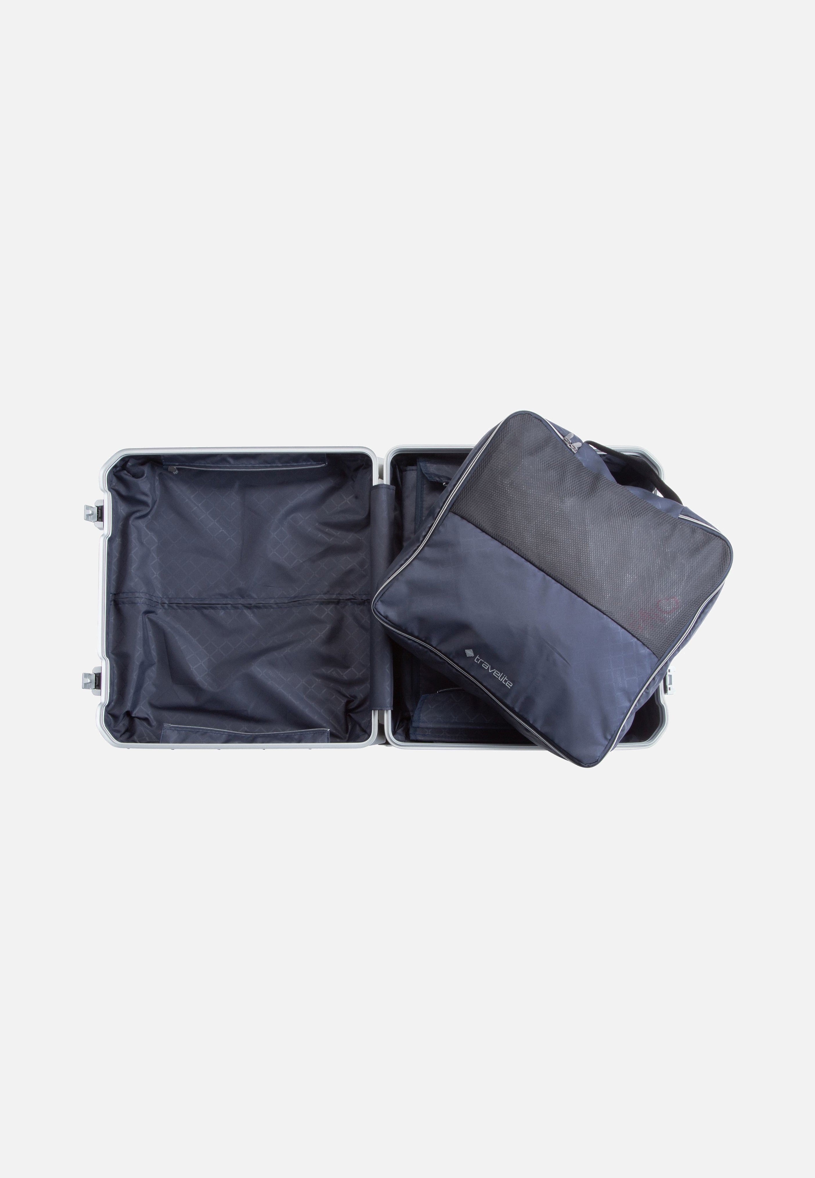 travelite Next Business Trolley Silber Pilotenkoffer