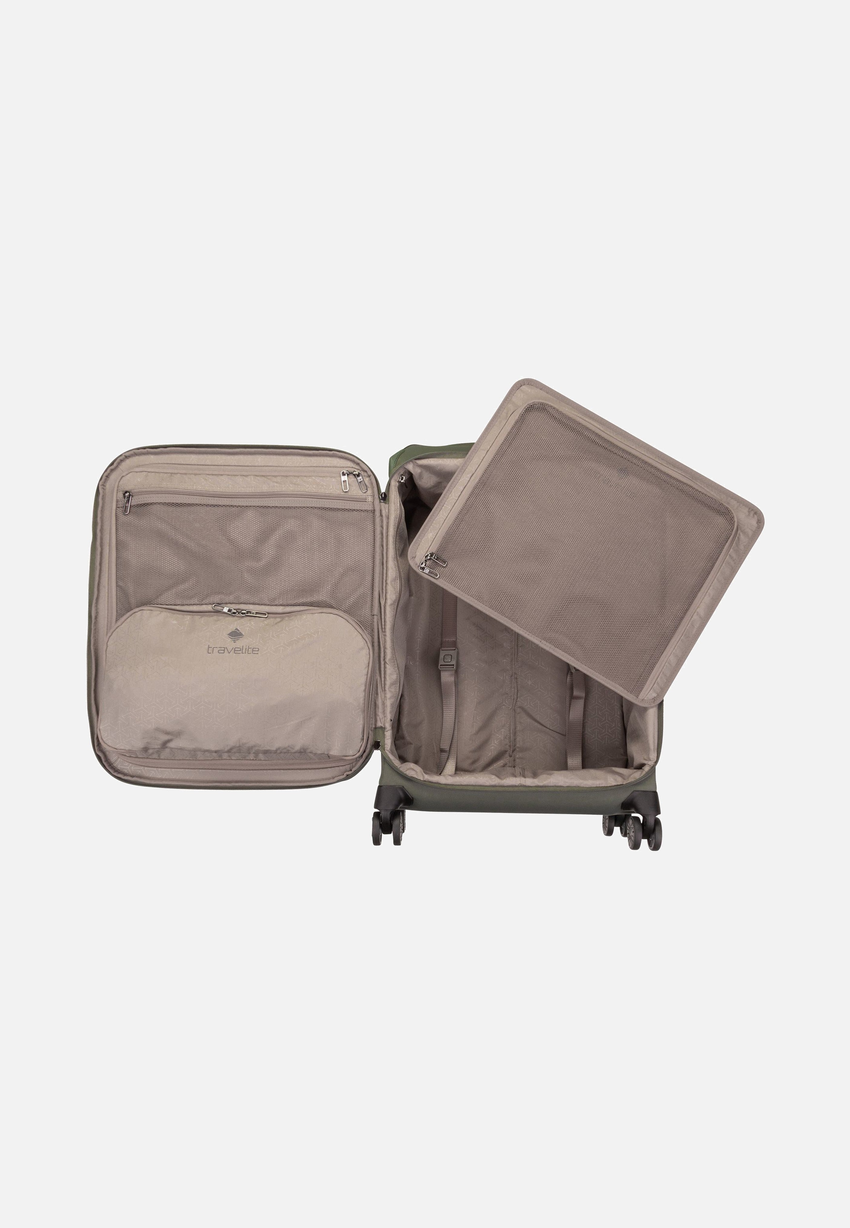 travelite Priima 4w Trolley M Oliv Koffer