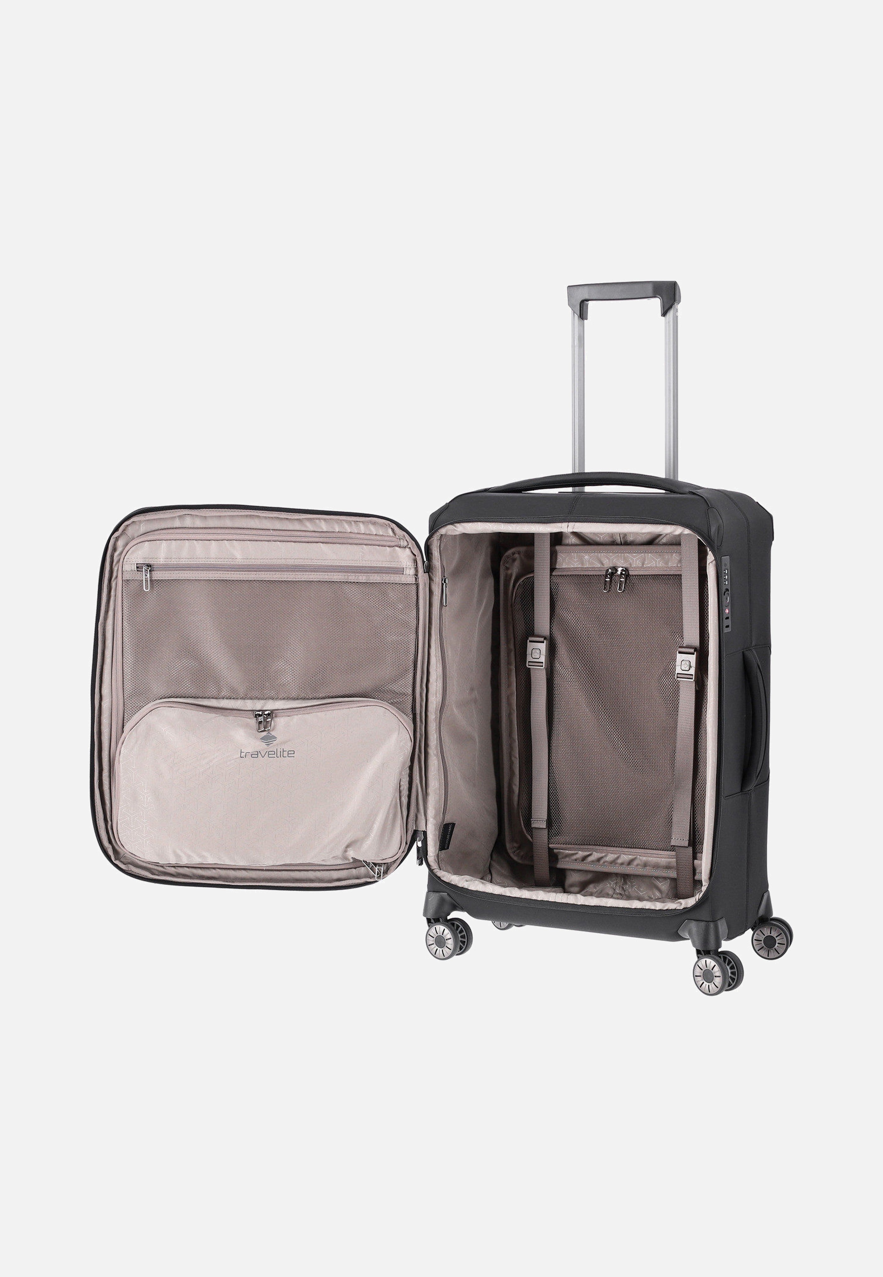 travelite Priima 4w Trolley M Schwarz Koffer
