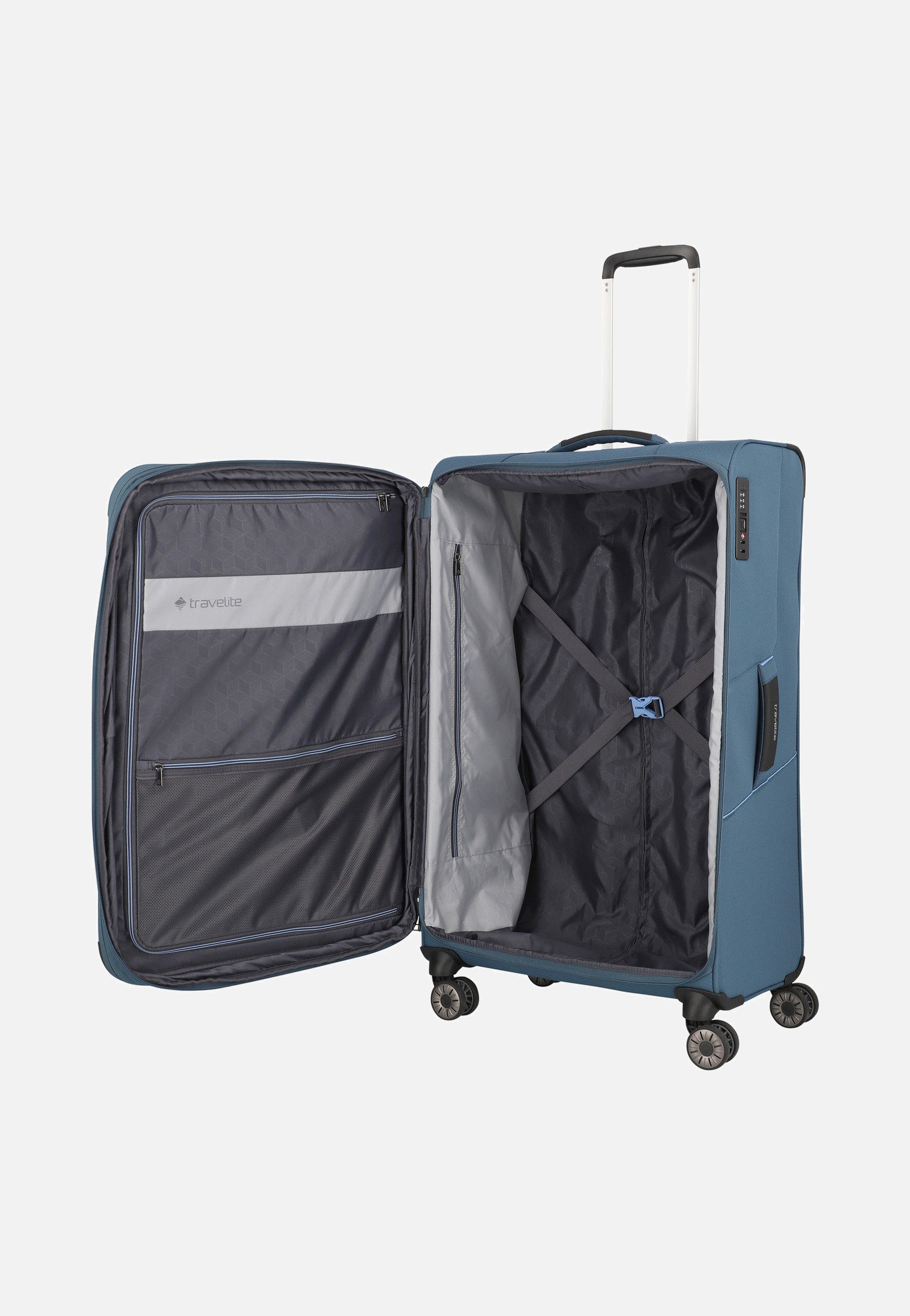 travelite Skaii 4w Trolley L Panoramablau Koffer