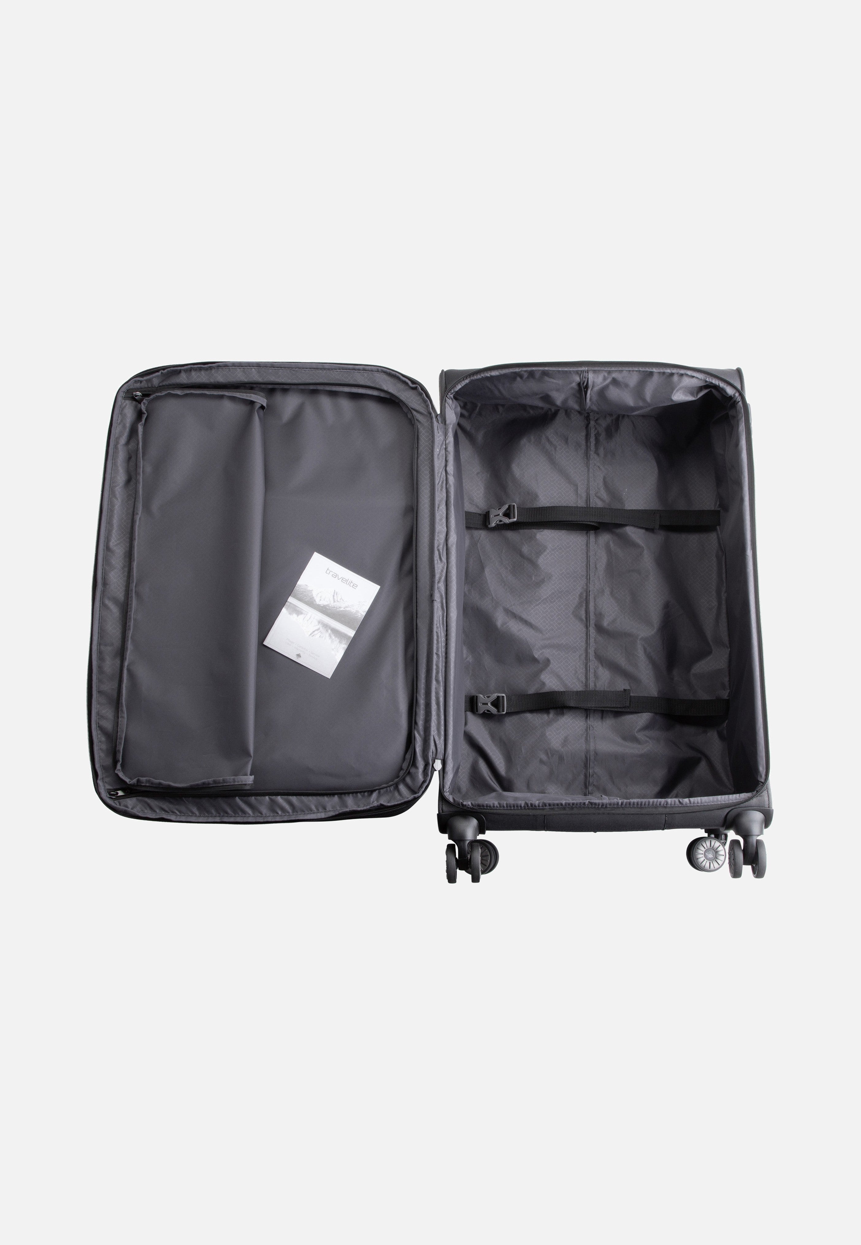 travelite Viia 4w Trolley L Schiefer Koffer