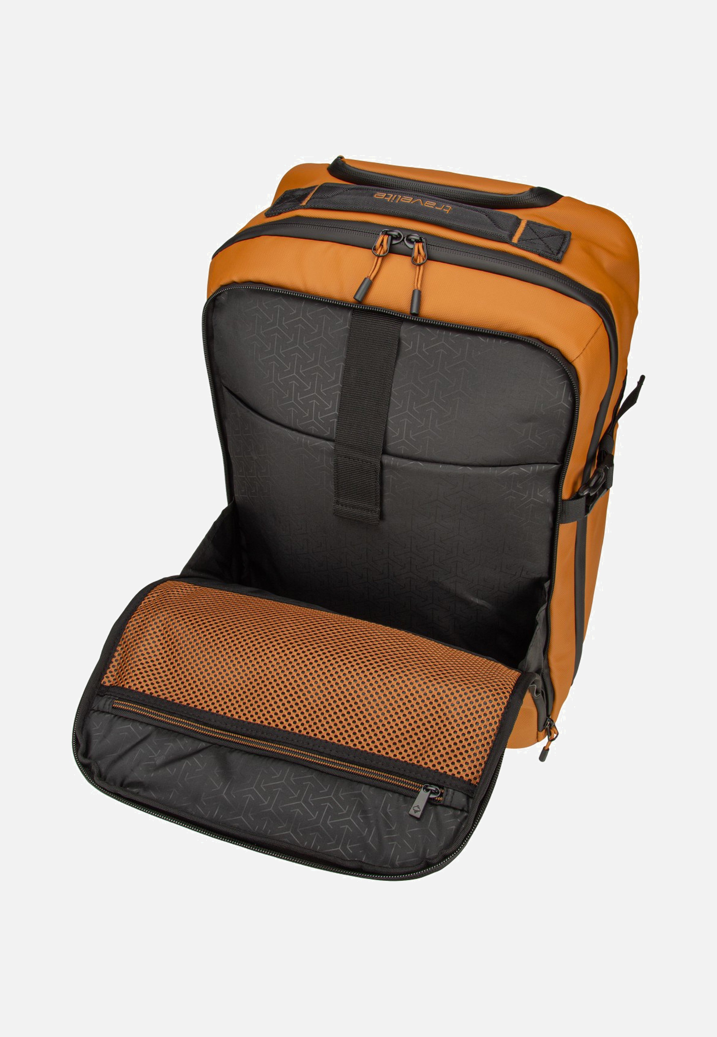 travelite Briize Trolley Backpack 2w Curry Koffer