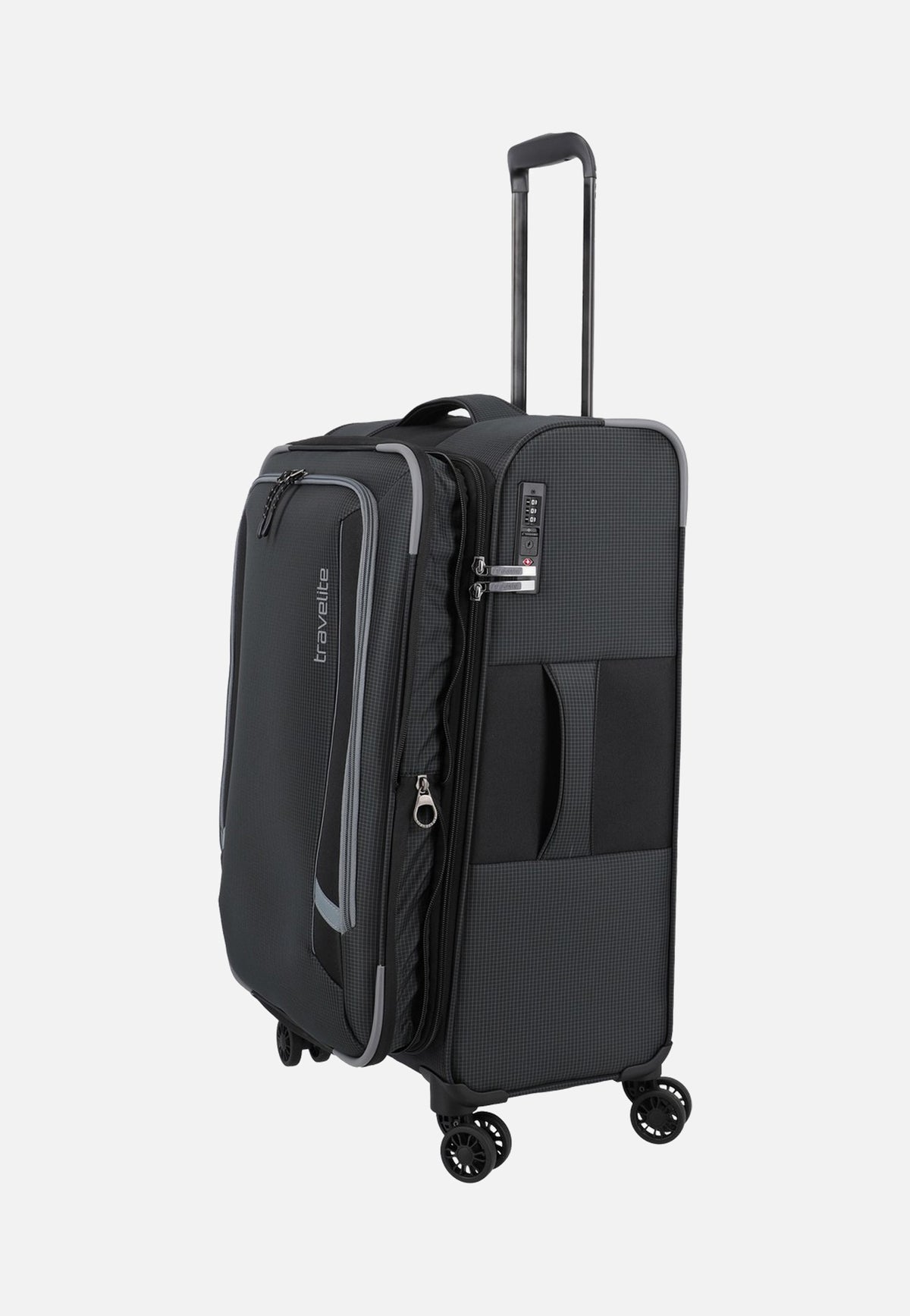 travelite Corsiica 4w Set Lexp/Mexp/Sexp/BB Black Koffer