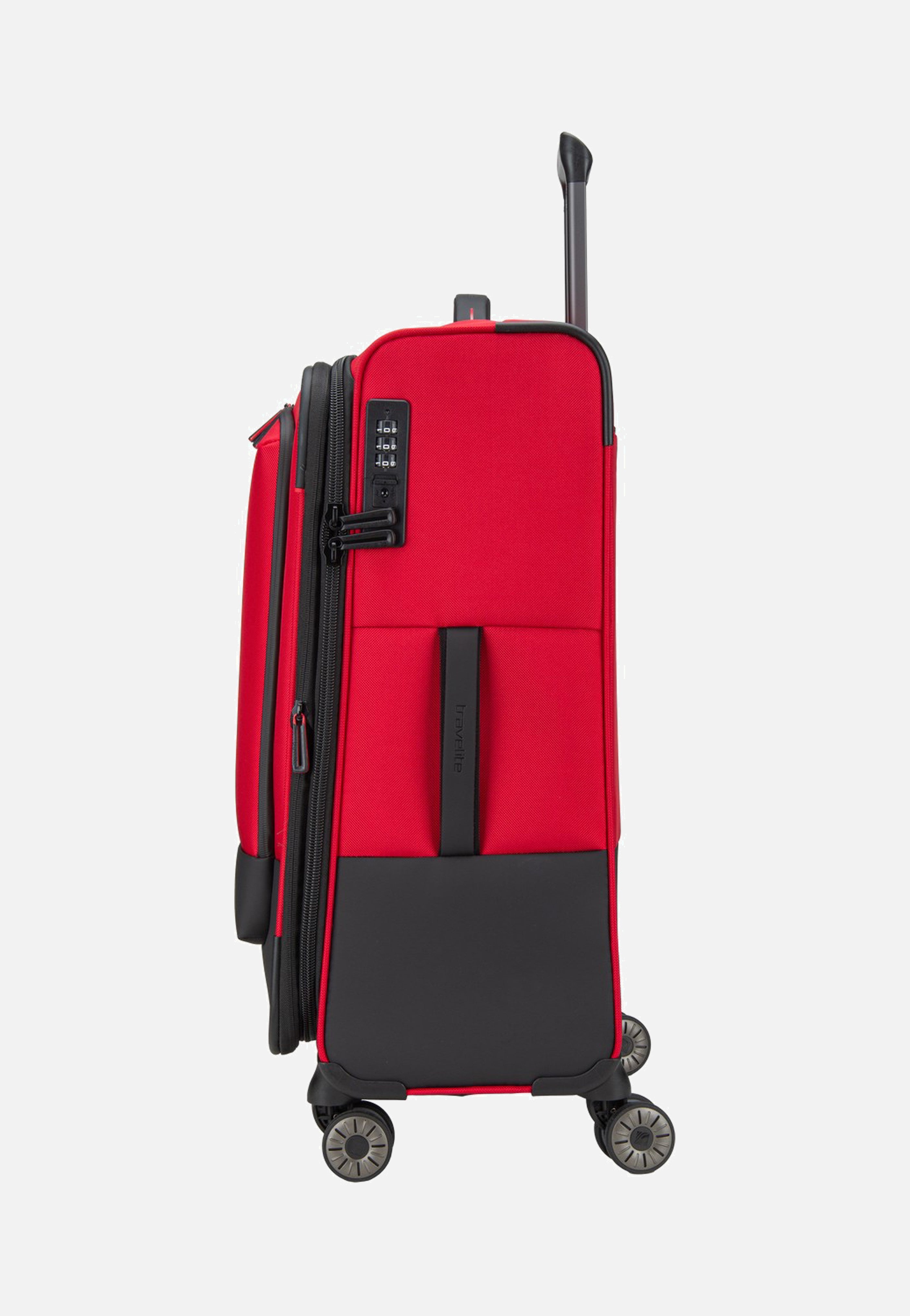 travelite Crosslite 4W Trolley M Exp. Red Koffer