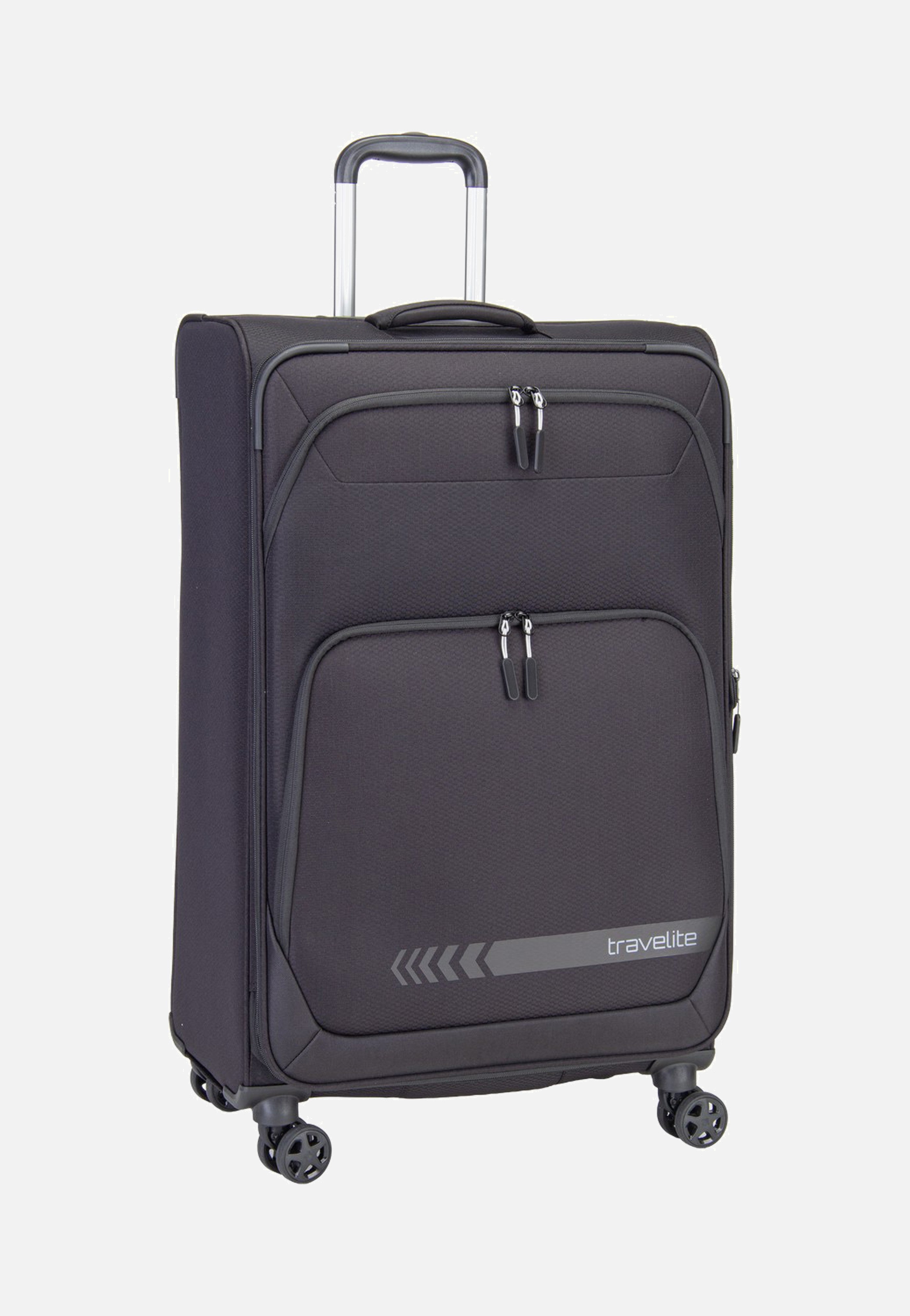 travelite Kick Off Trolley 4W L Exp. Black Koffer