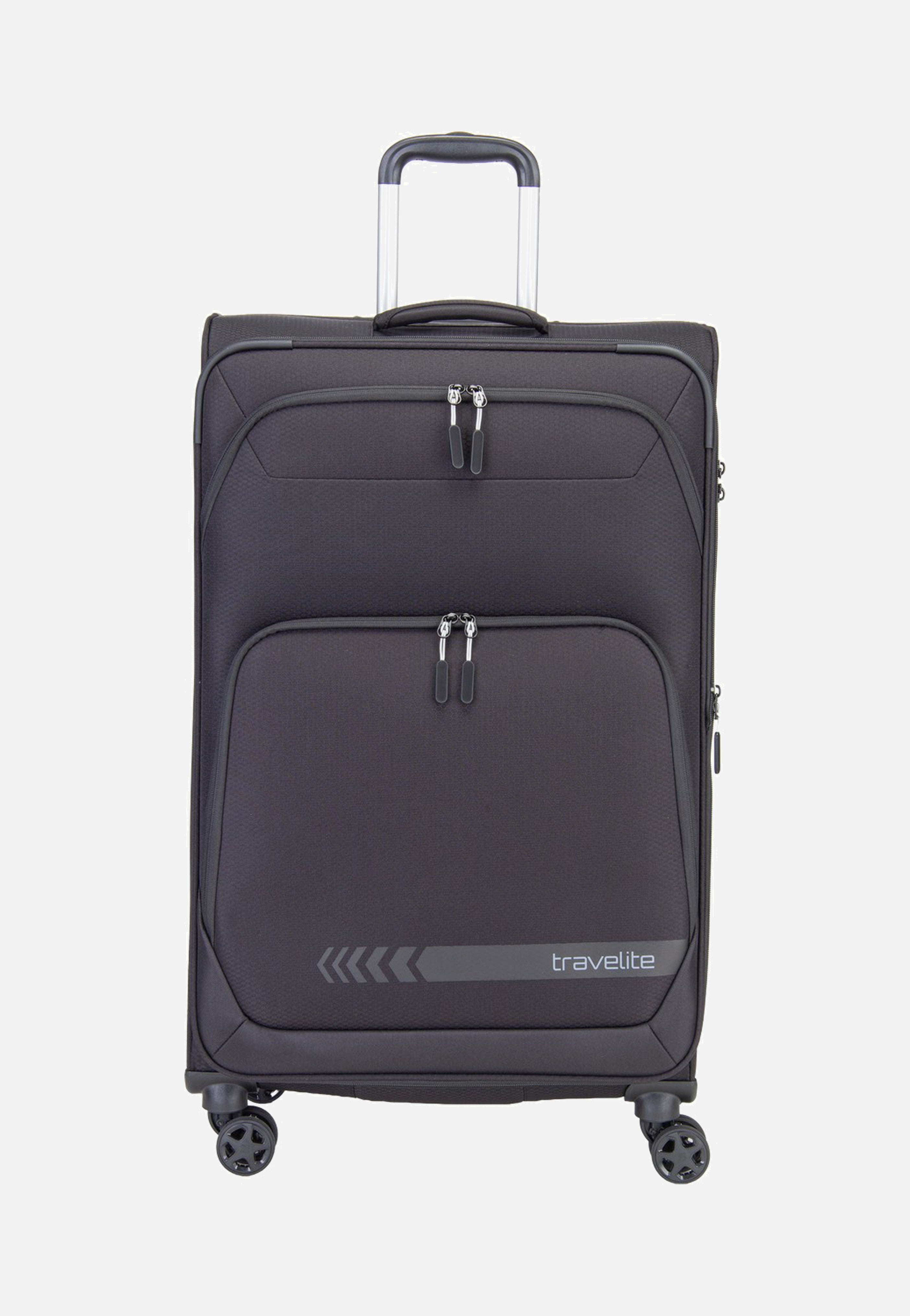 travelite Kick Off Trolley 4W L Exp. Black Koffer