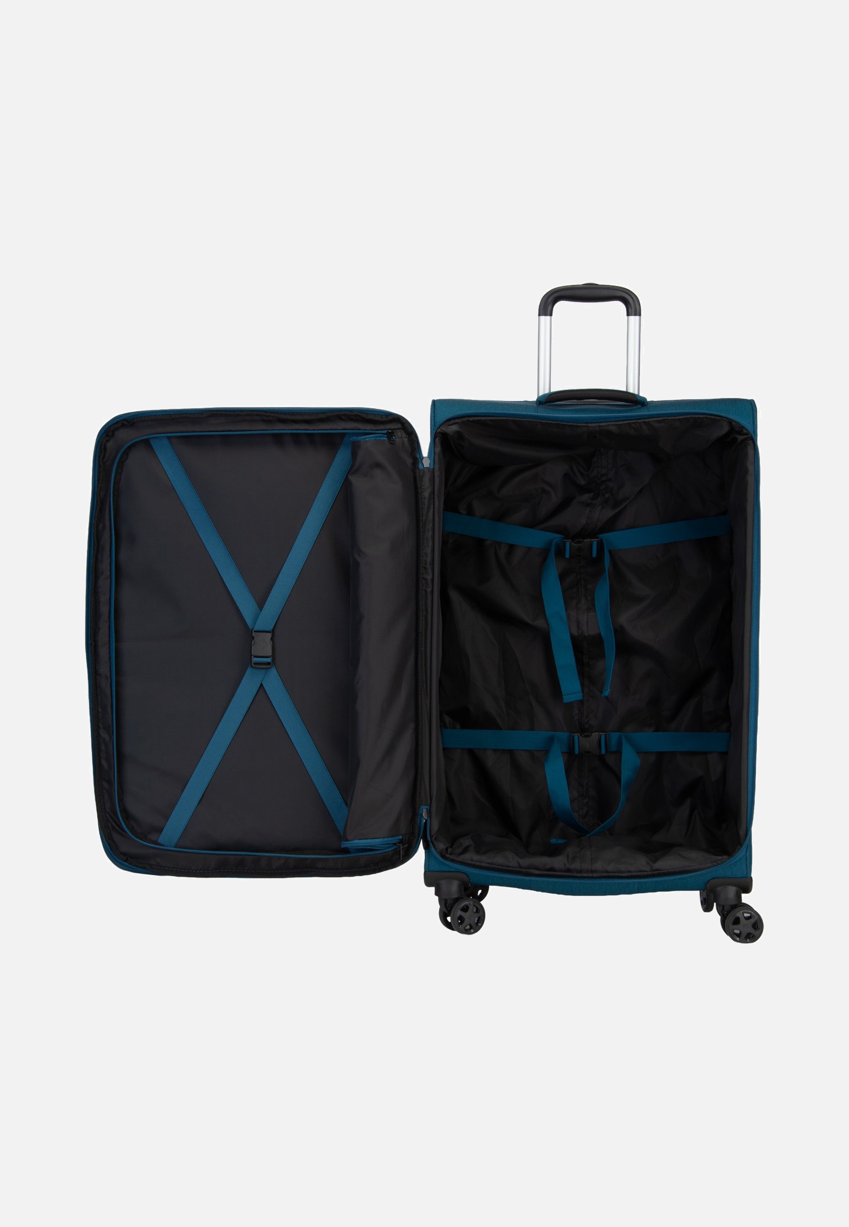 travelite Kick Off Trolley 4W L Exp. Petrol Koffer