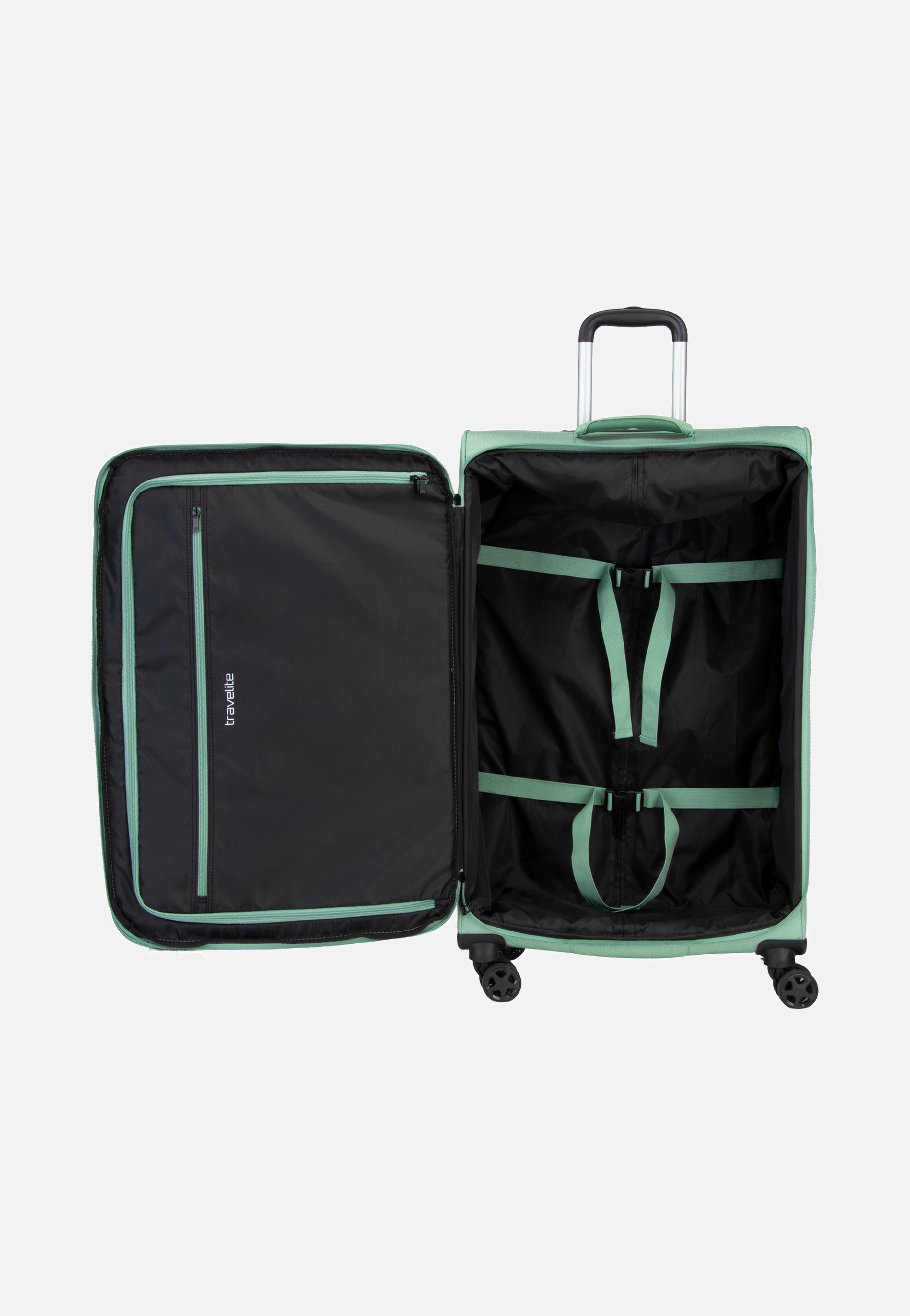 travelite Kick Off Trolley 4W L Exp. Sage Green Koffer