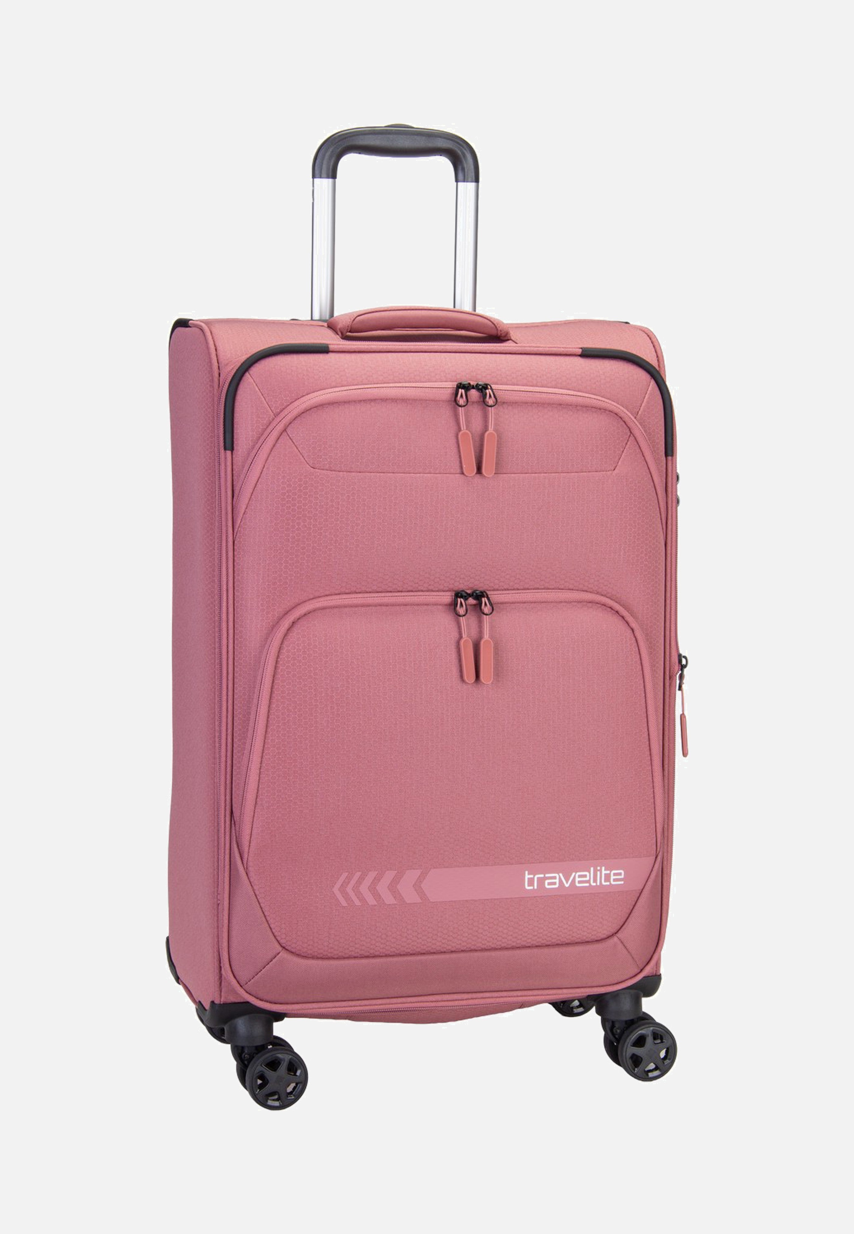 travelite Kick Off Trolley 4W M Exp. Blush Koffer