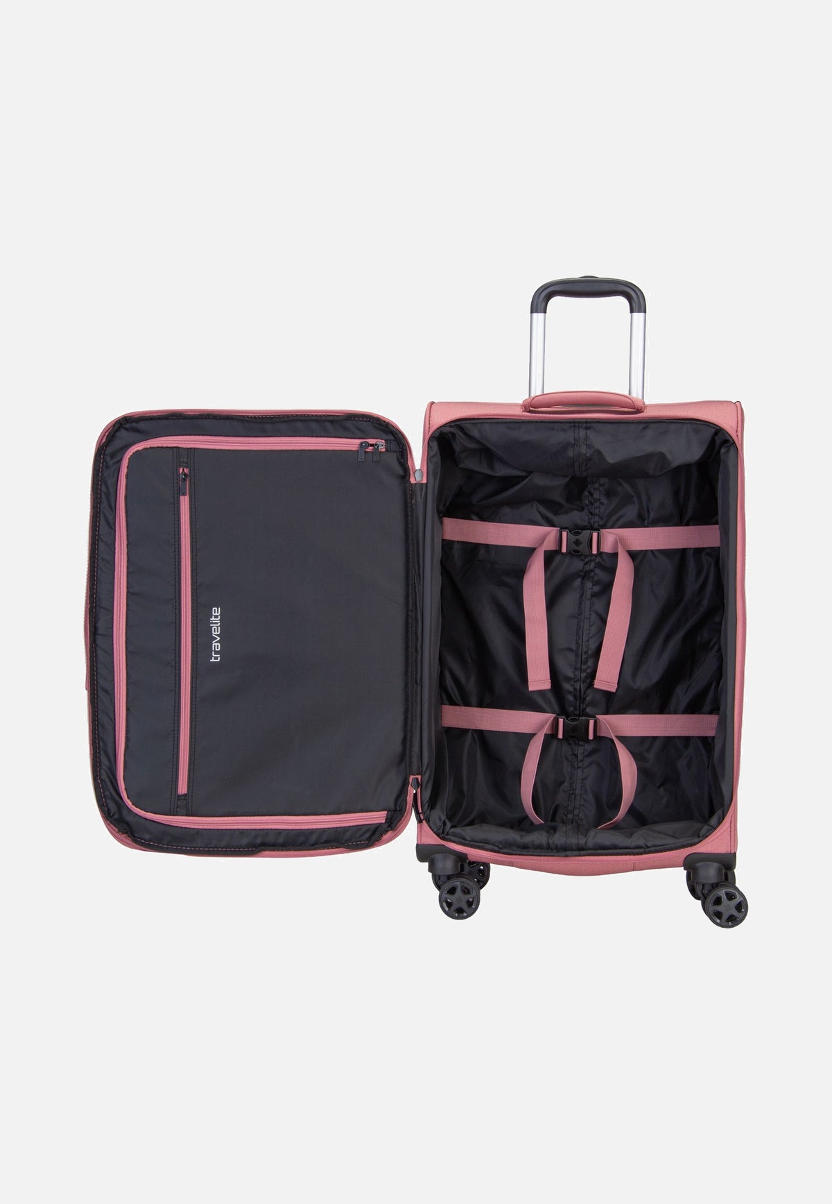 travelite Kick Off Trolley 4W M Exp. Blush Koffer