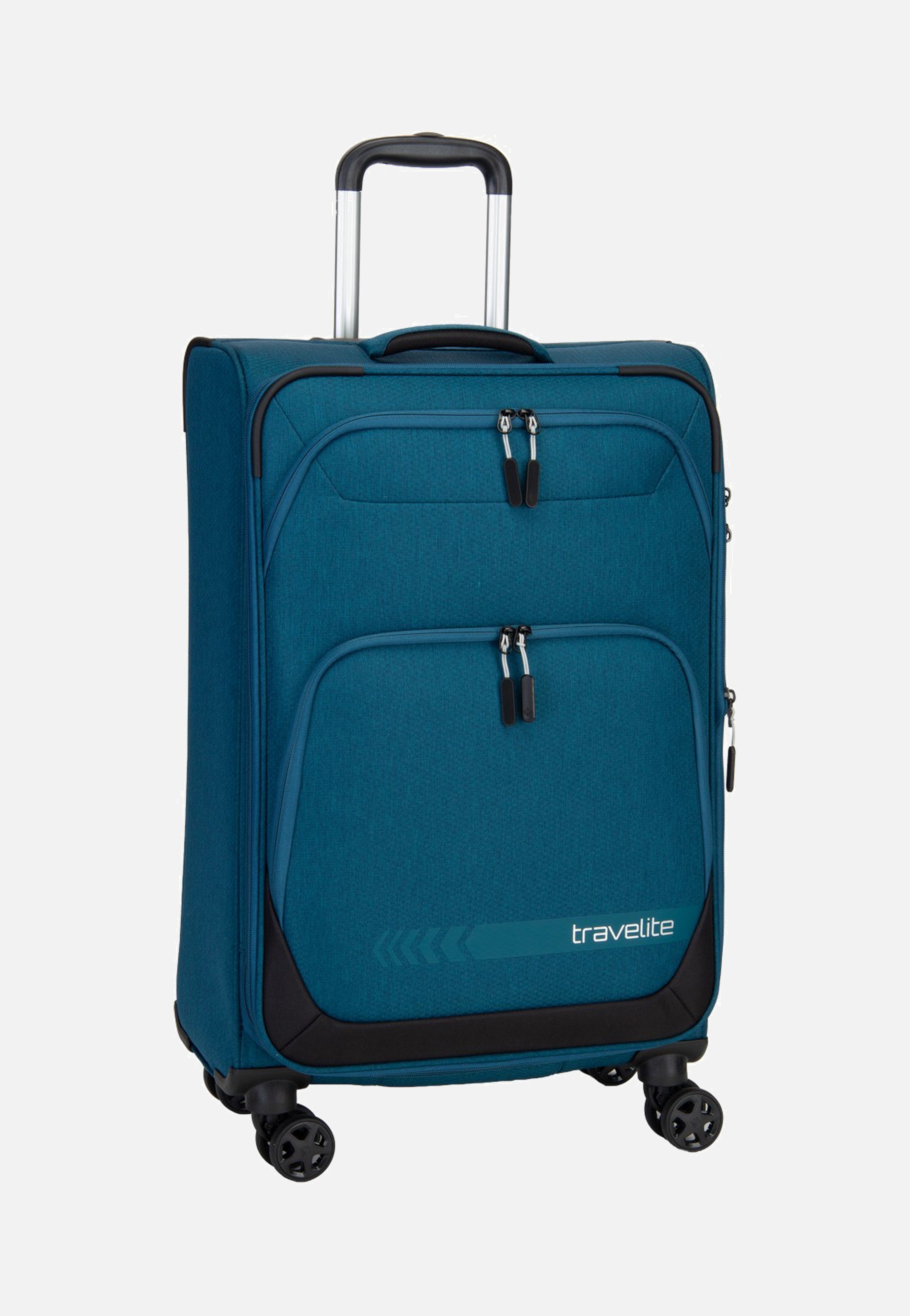 travelite Kick Off Trolley 4W M Exp. Petrol Koffer