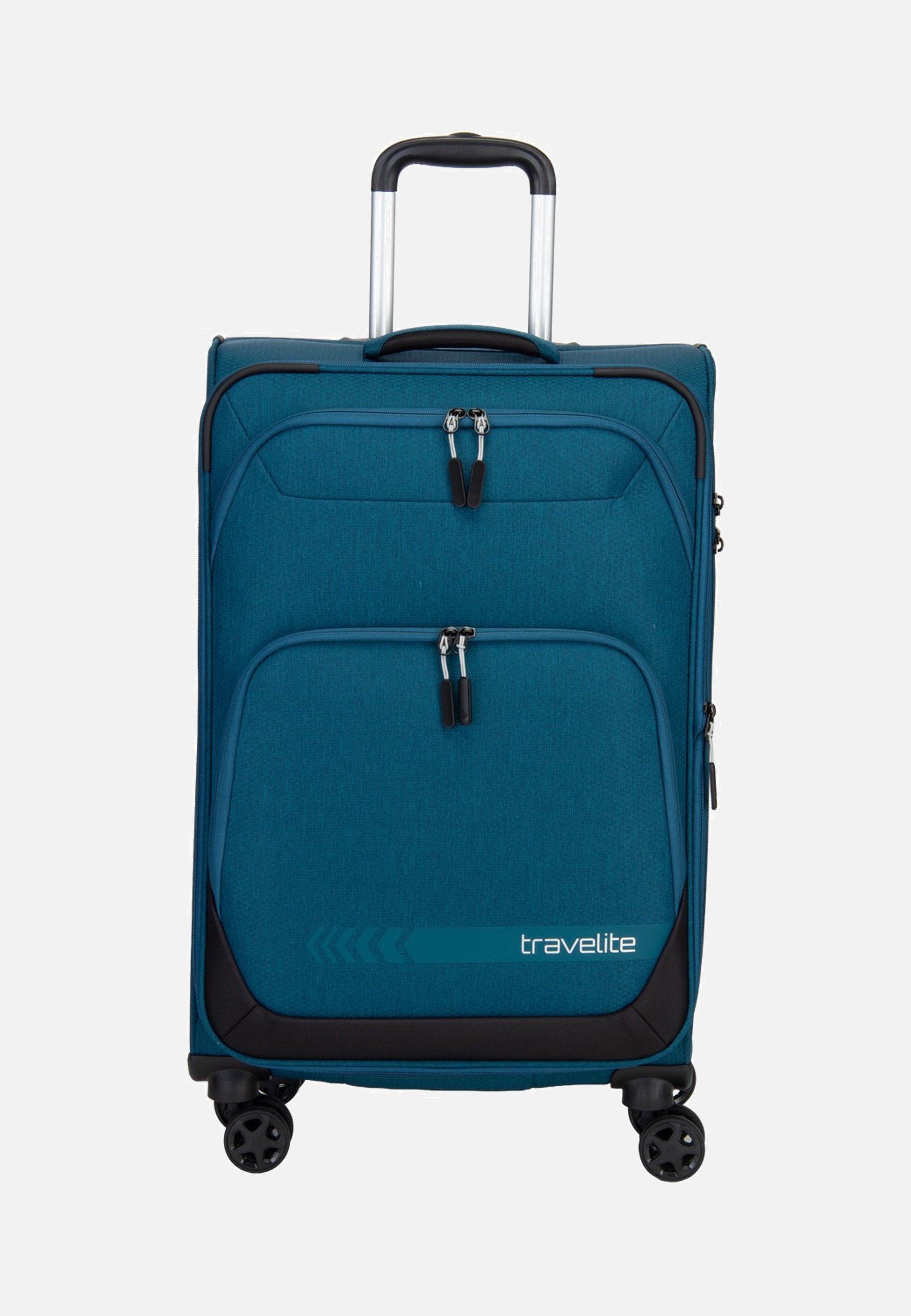 travelite Kick Off Trolley 4W M Exp. Petrol Koffer
