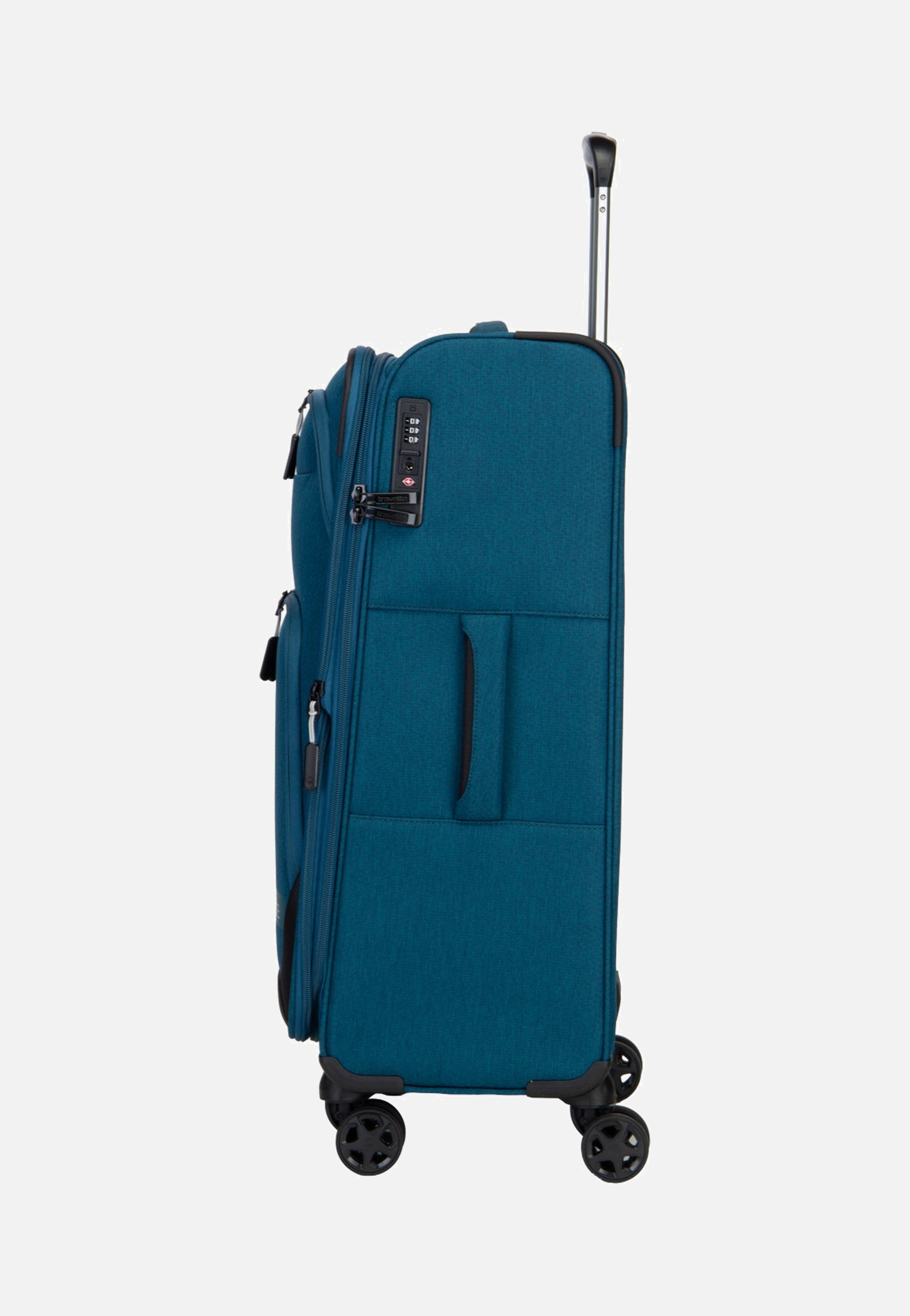 travelite Kick Off Trolley 4W M Exp. Petrol Koffer