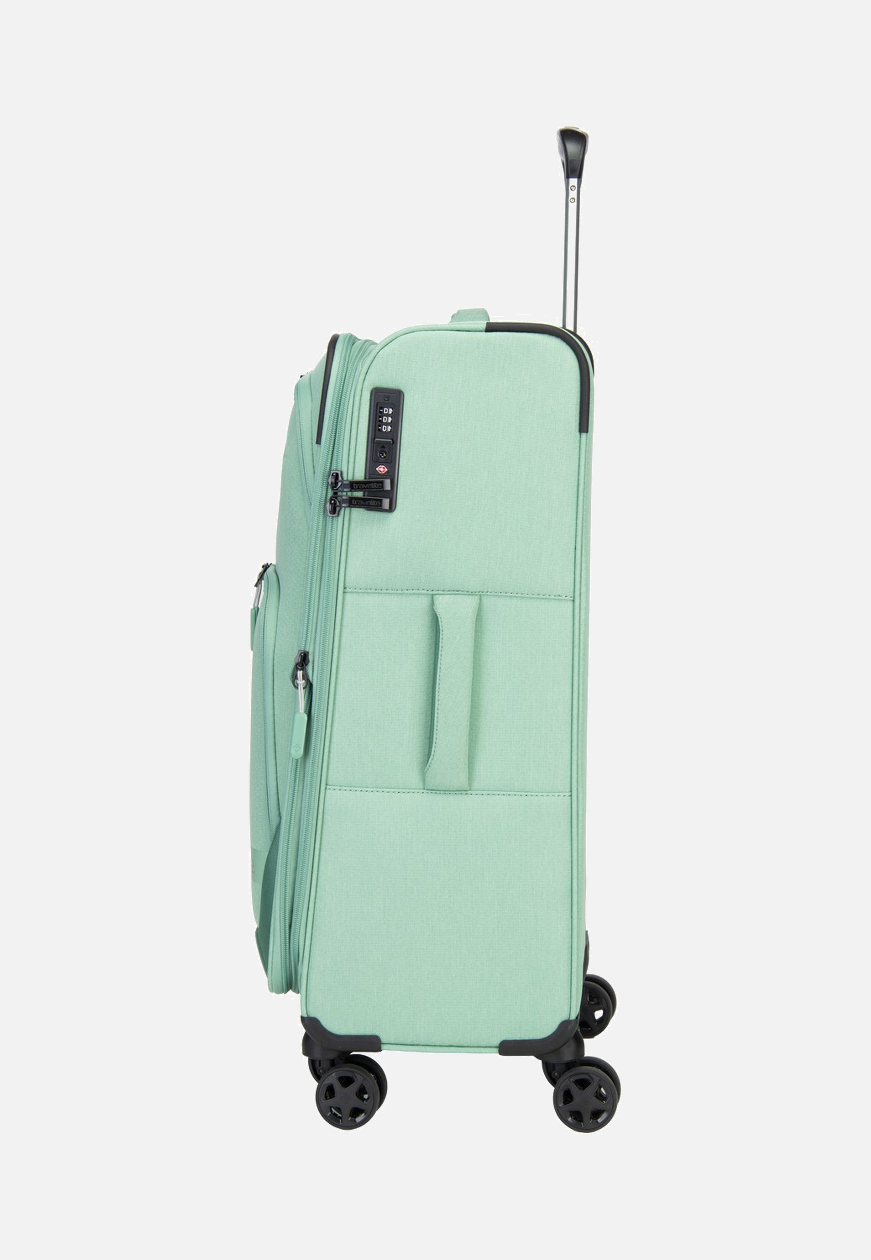 travelite Kick Off Trolley 4W M Exp. Sage Green Koffer