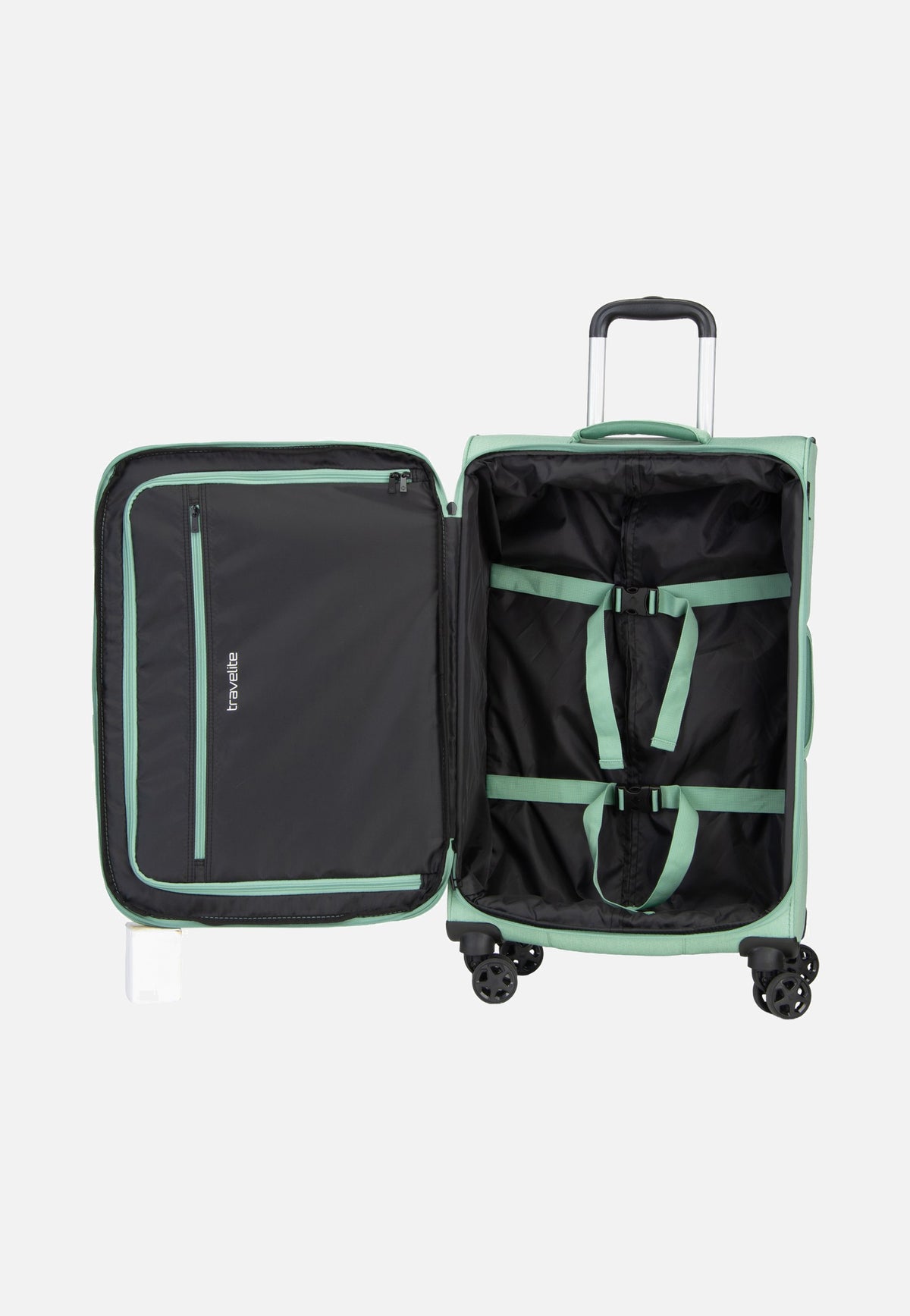 travelite Kick Off Trolley 4W M Exp. Sage Green Koffer