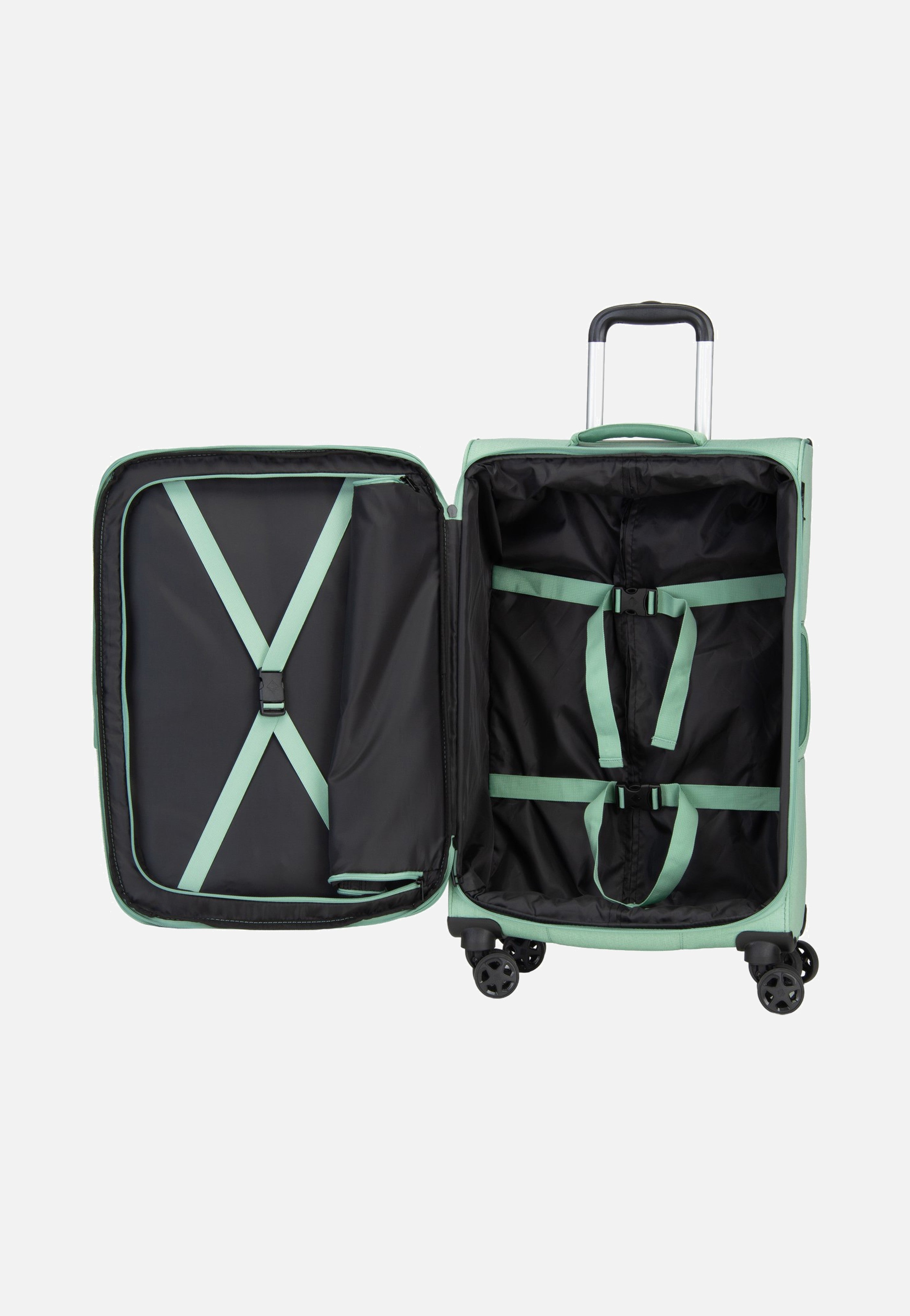 travelite Kick Off Trolley 4W M Exp. Sage Green Koffer