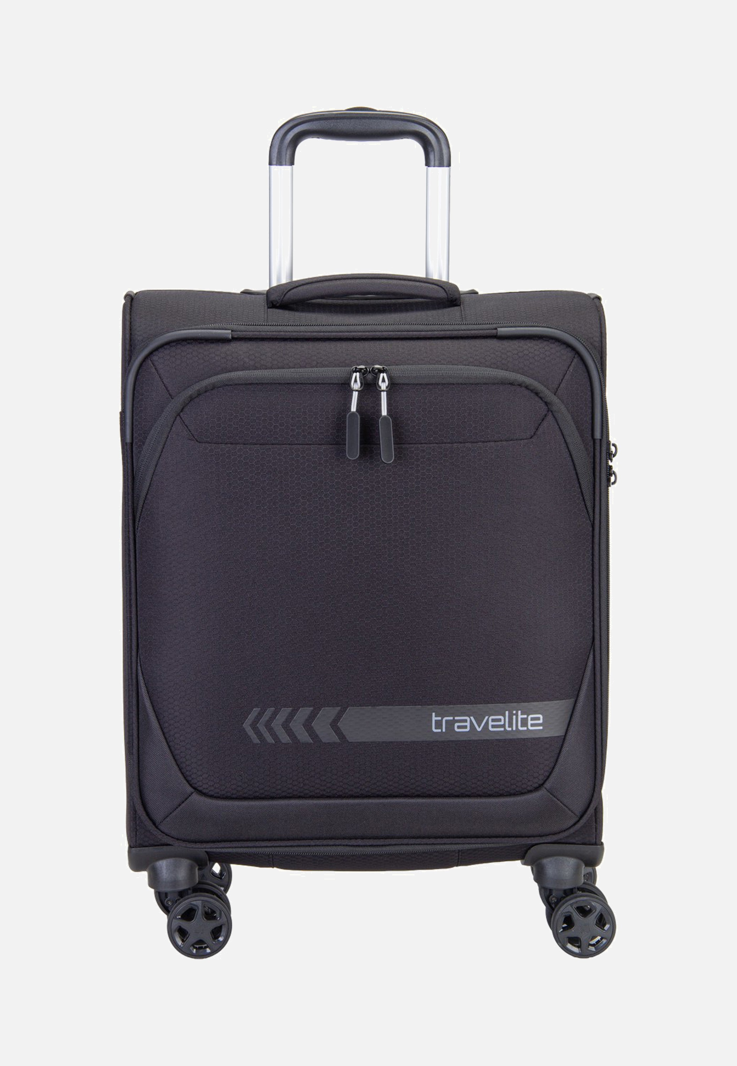 travelite Kick Off Trolley 4W S Black Koffer