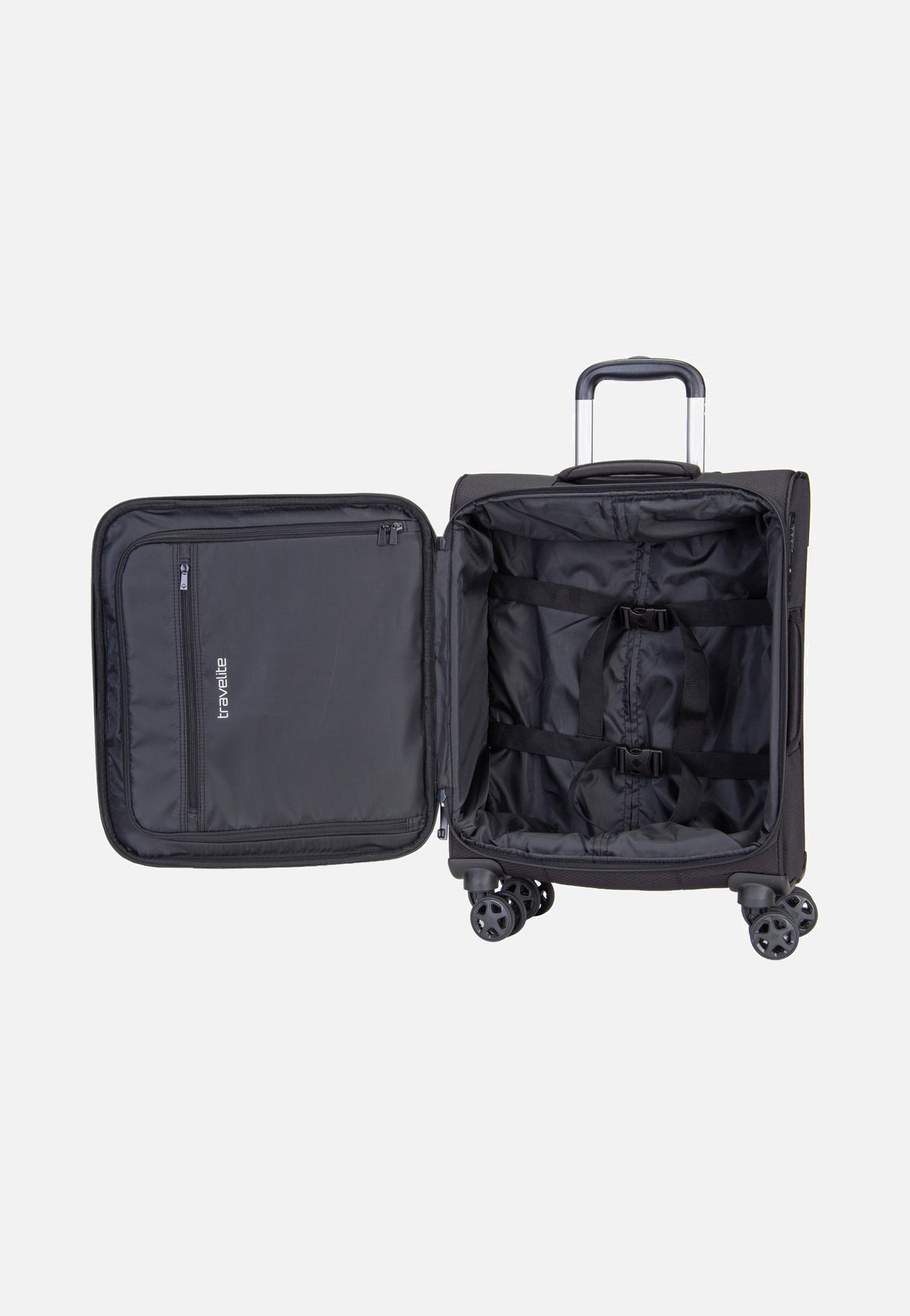 travelite Kick Off Trolley 4W S Black Koffer