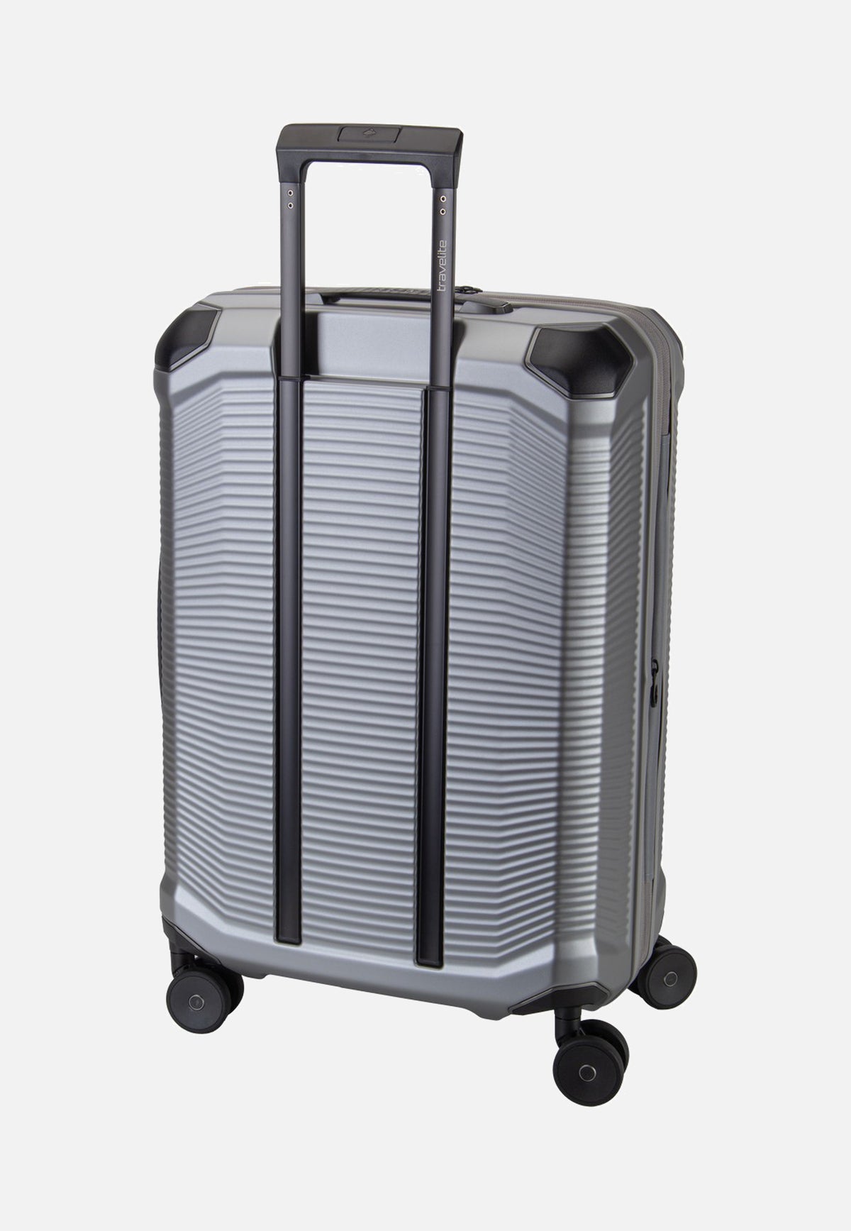 travelite Millennium Trolley 4W M Exp. Silver Suitcase