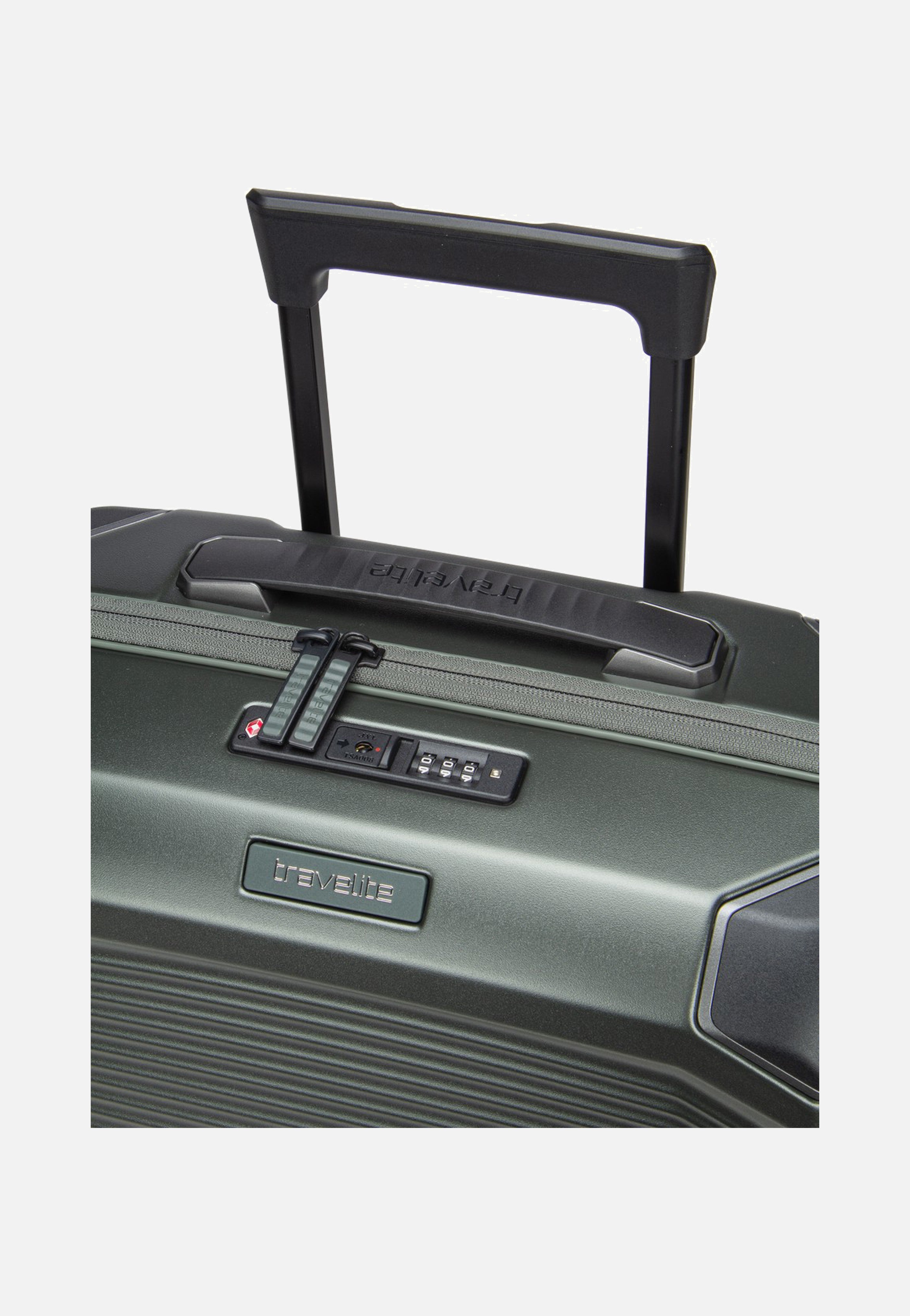 travelite Millennium Trolley 4W S Pine Green Suitcase