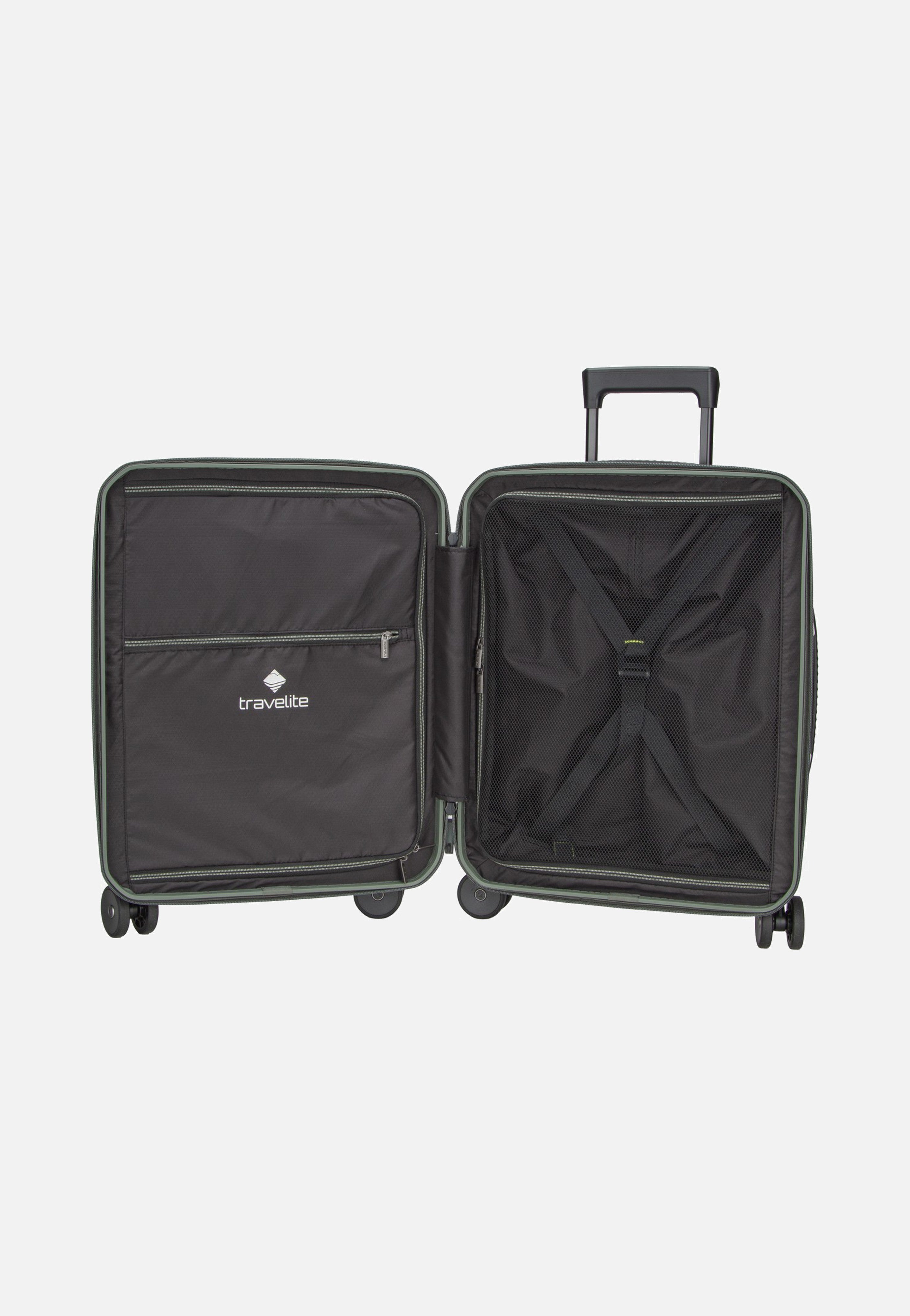 travelite Millennium Trolley 4W S Pine Green Suitcase