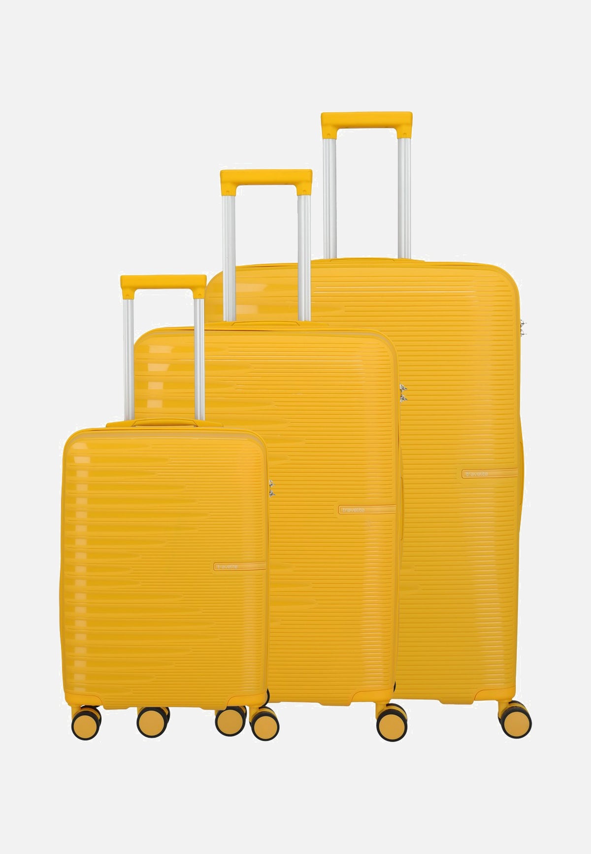 travelite Pacific Trolley 4w Set L/M/S Yellow Koffer