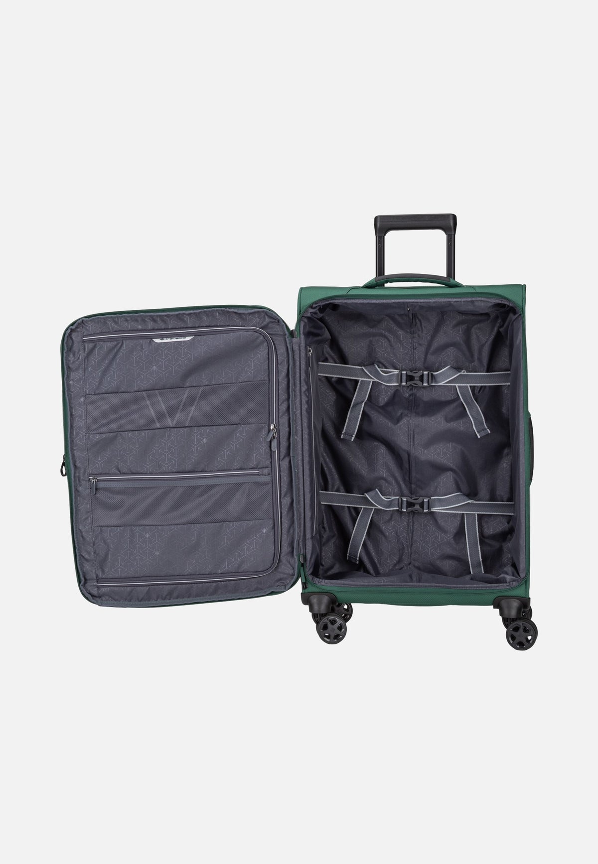 travelite Skaii Trolley 4w M exp. Green Koffer