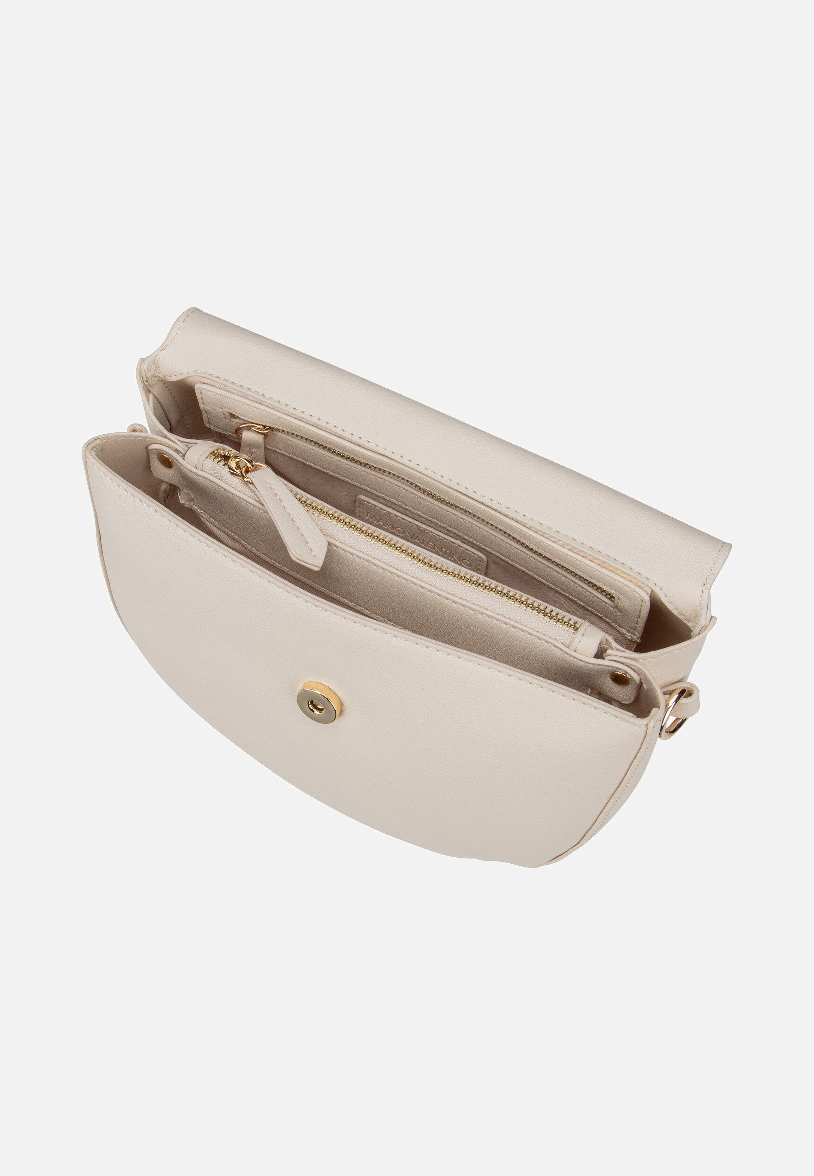 Valentino Bigs Pattina J02 Ecru Saddle Bag