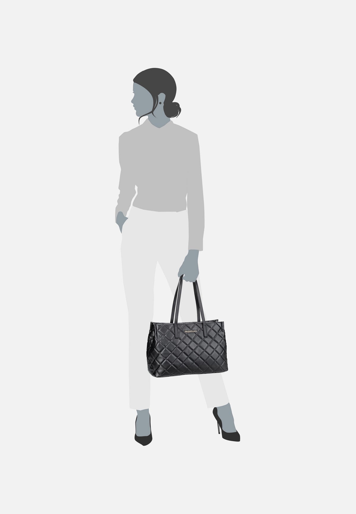 Valentino Ocarina K10R Nero Shopper