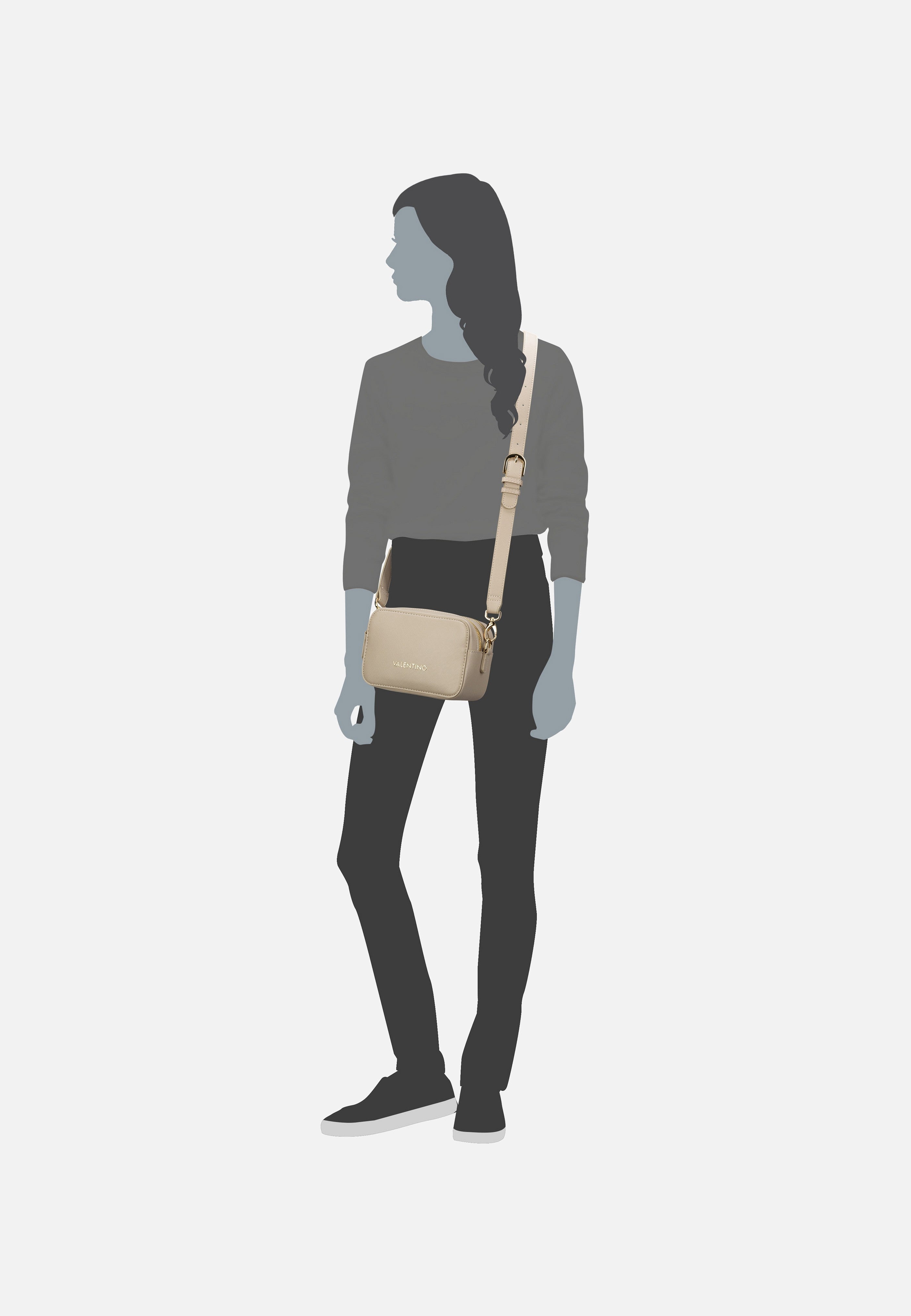 Valentino Zero RE 306 Beige Umhängetasche